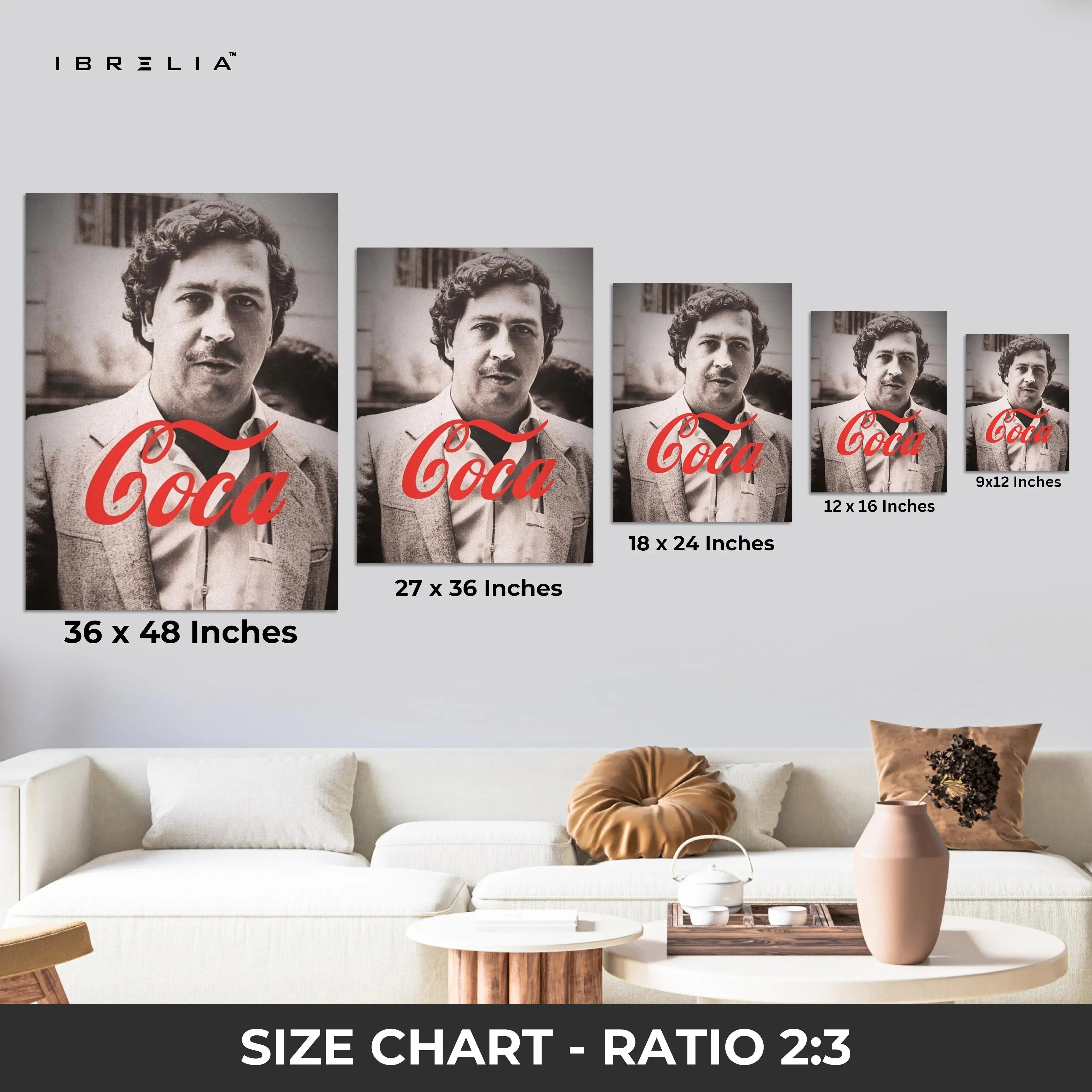 Coca King Vintage Wall Frame | 4K Ultra Wrap Frame Wall Art in Pakistan | IBRELIA™ IBRELIA