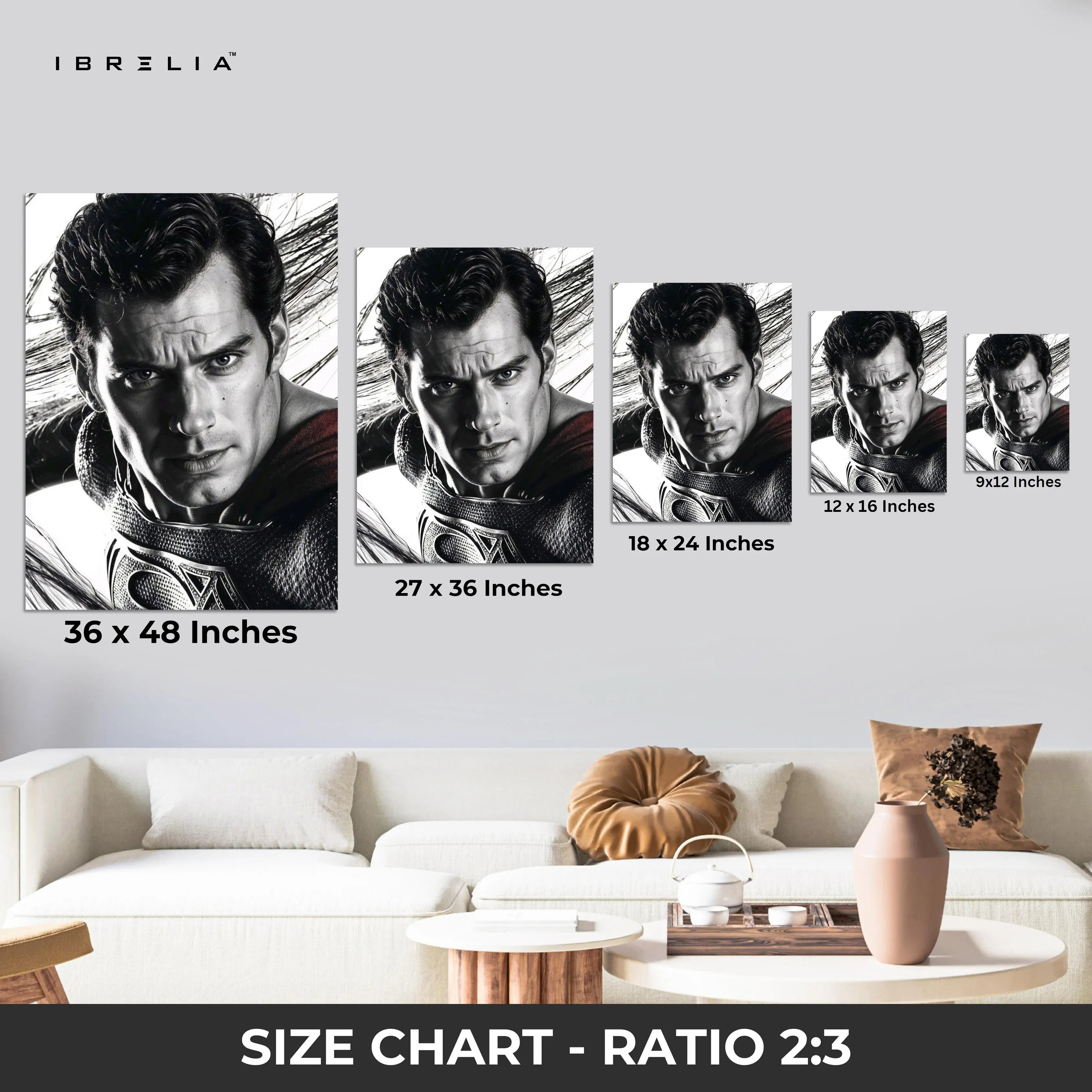 Superman Legacy Wall Frame | 4K Ultra Wrap Frame Wall Art in Pakistan | IBRELIA™ IBRELIA