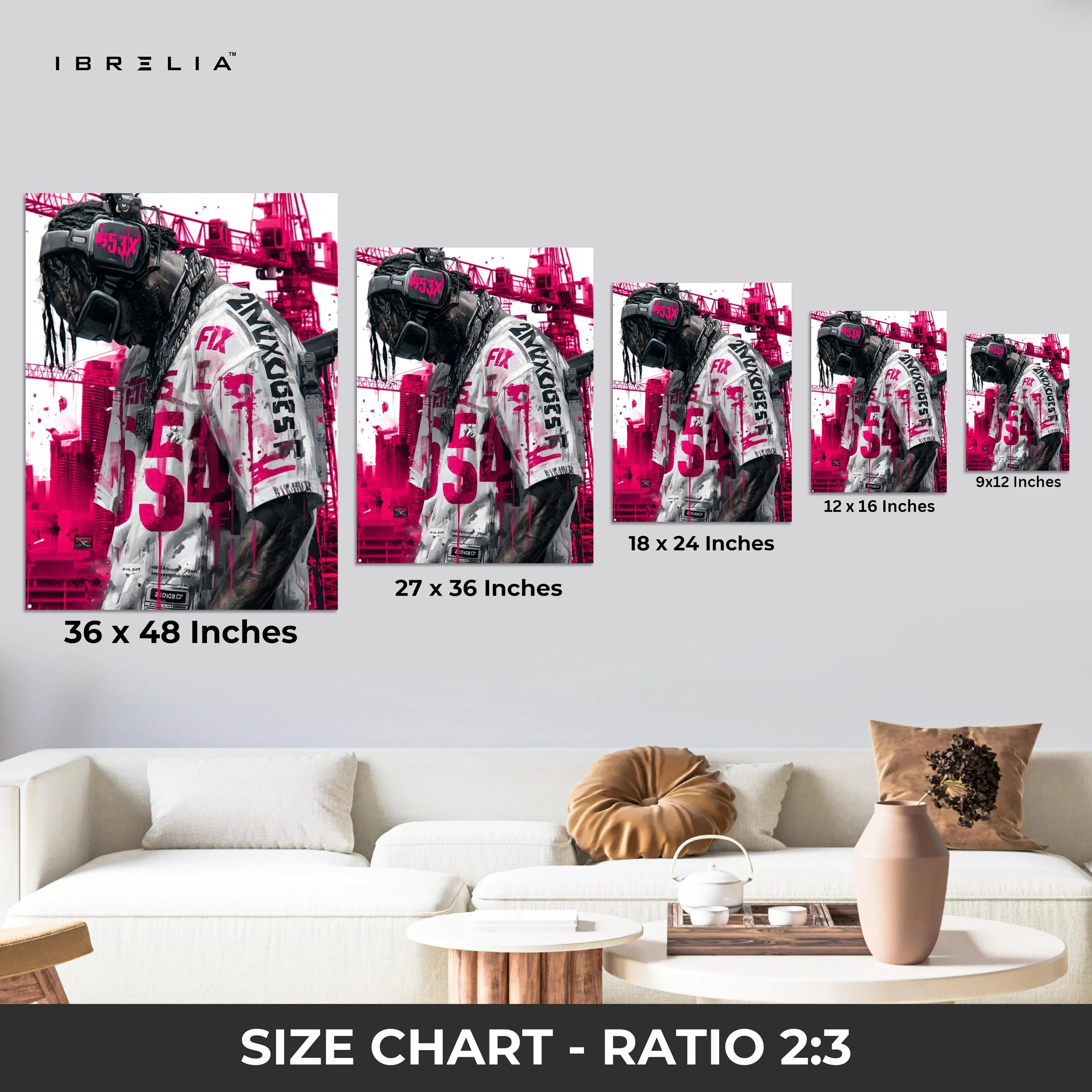Urban Drip Wall Frame | Streetwear Graffiti Art | 4K Ultra Wrap Frame Wall Art in Pakistan | IBRELIA™ IBRELIA
