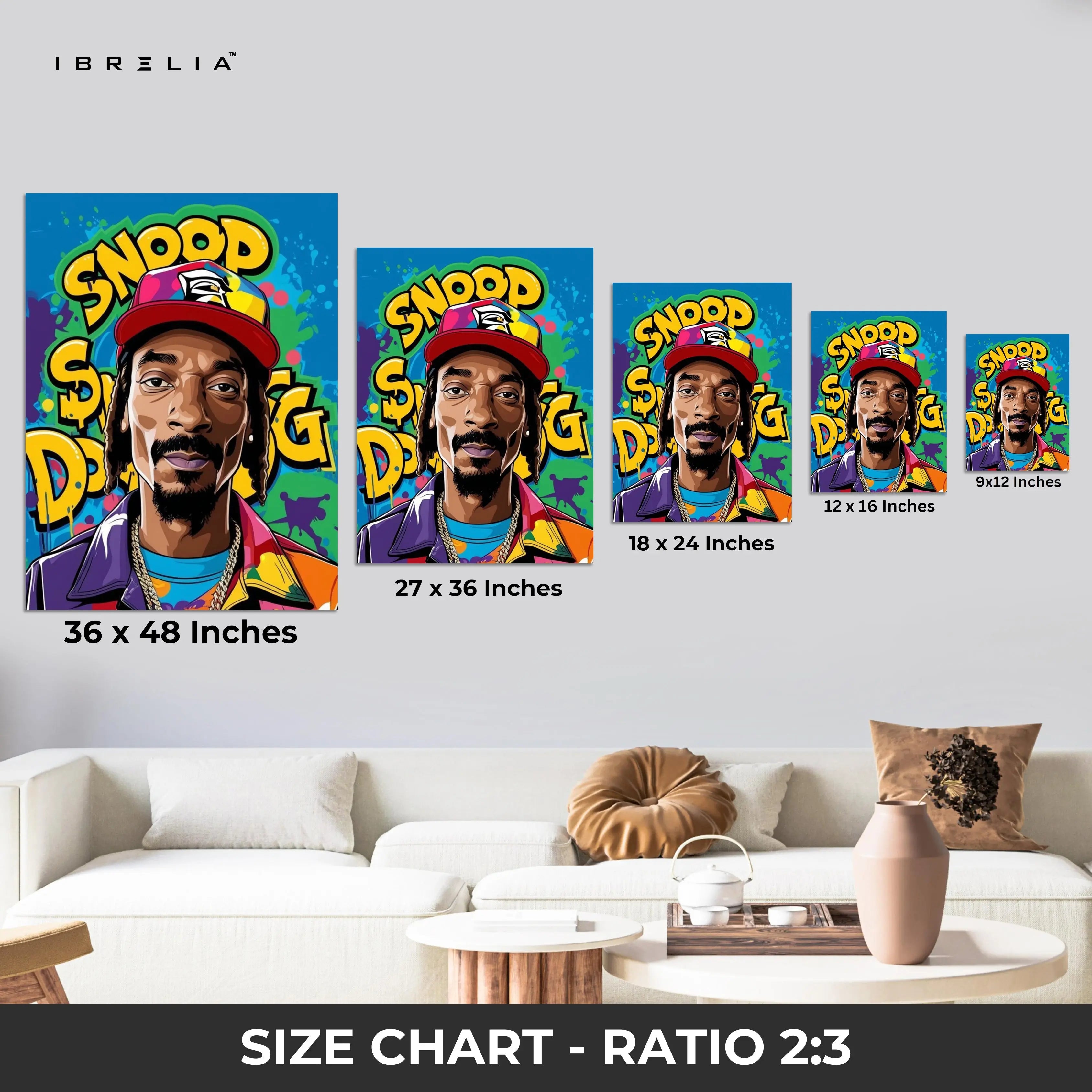 Snoop Dogg Pop Art Wall Frame | 4K Ultra Wrap Frame Wall Art in Pakistan | IBRELIA™ IBRELIA