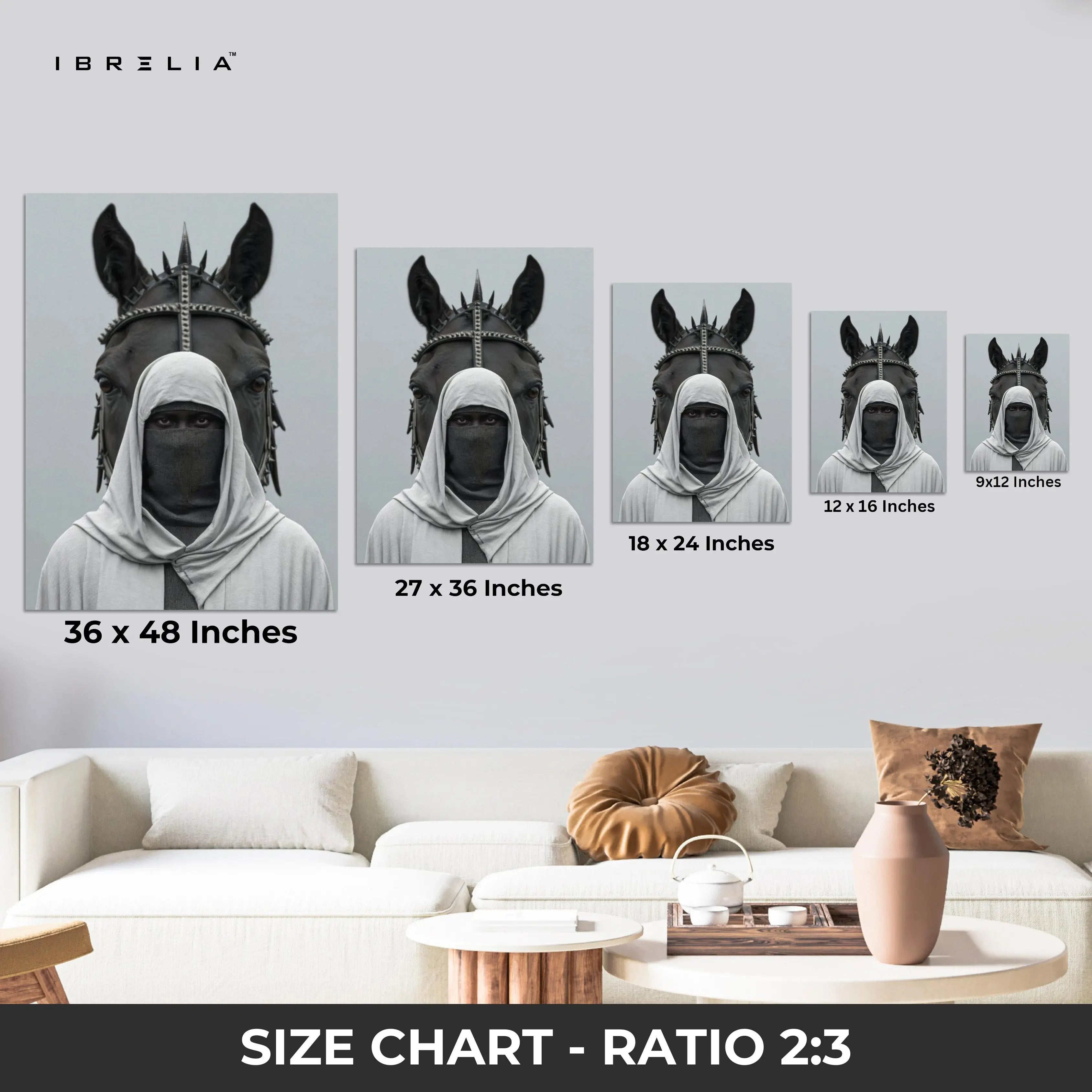 Warrior of the Desert Wall Frame | 4K Ultra Wrap Frame Wall Art in Pakistan | IBRELIA™ IBRELIA