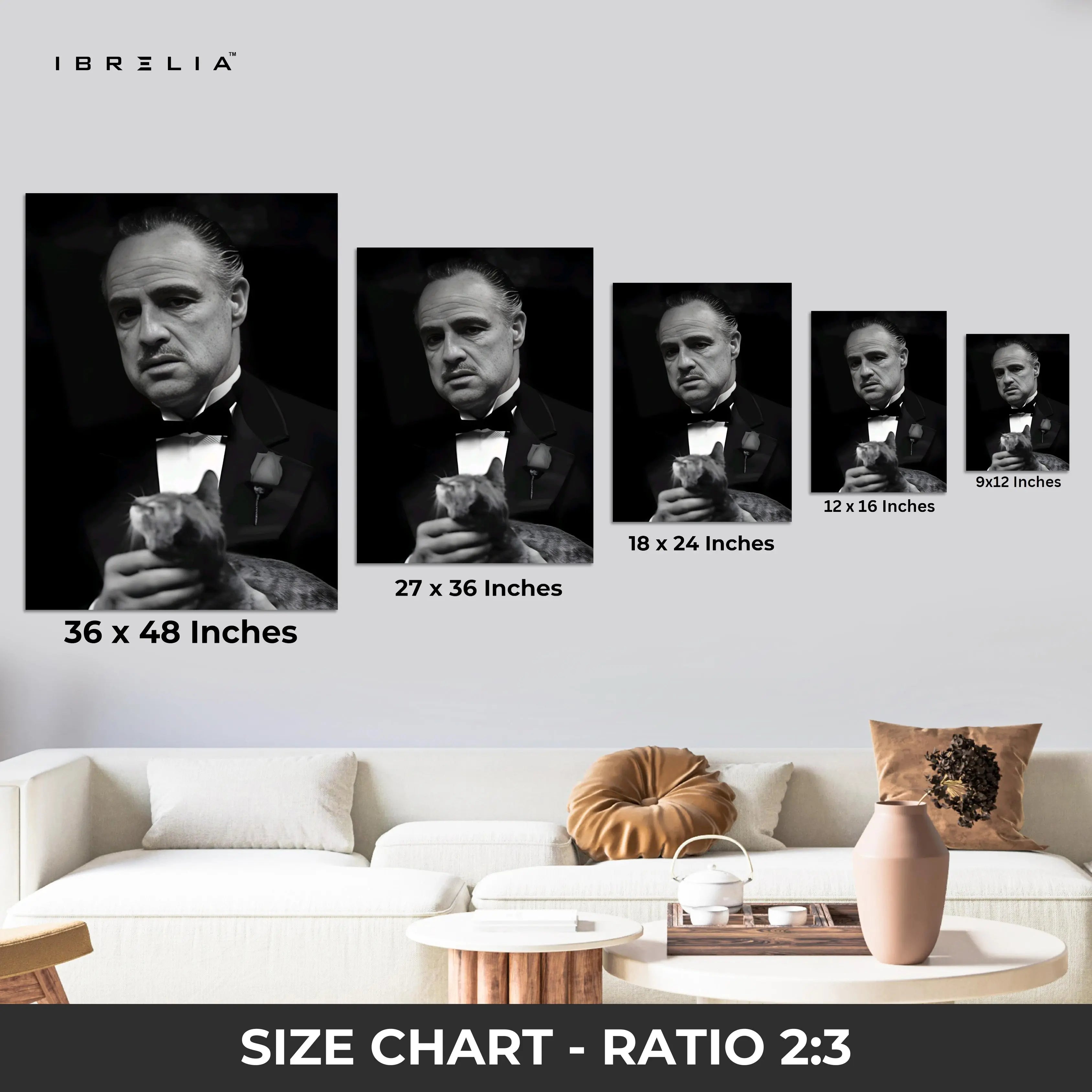 The Godfather Wall Frame | 4K Ultra Wrap Frame Wall Art in Pakistan | IBRELIA™ IBRELIA