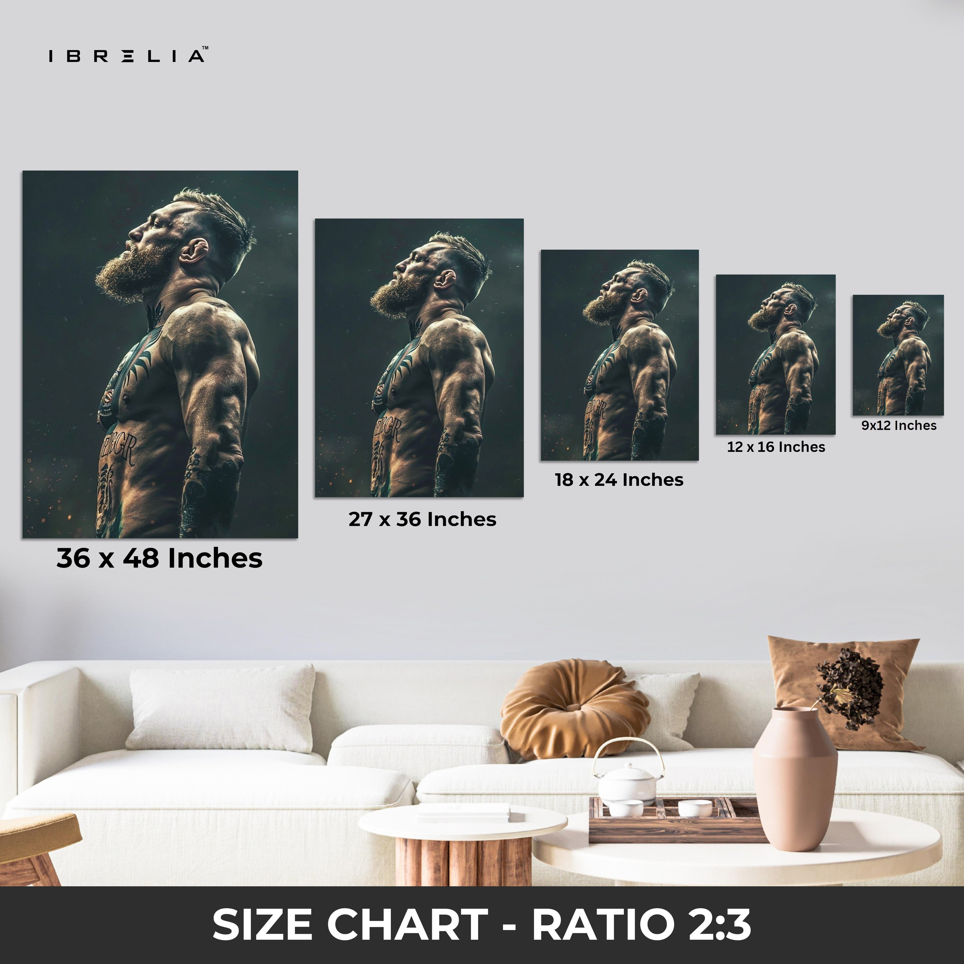 The Fighter’s Spirit Wall Frame | 4K Ultra Wrap Frame Wall Art in Pakistan | IBRELIA™