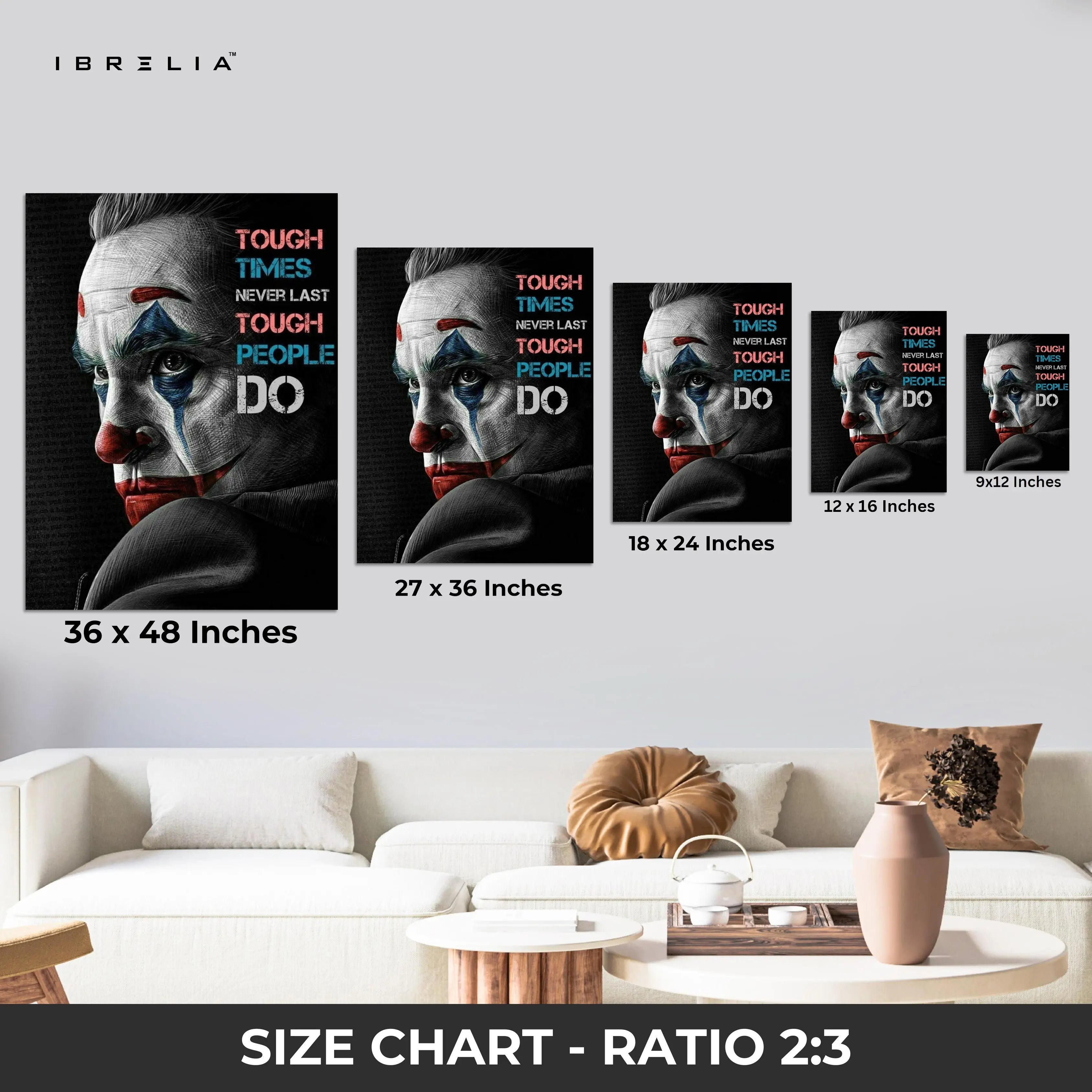 Tough People Do Wall Frame | 4K Ultra Wrap Frame Wall Art in Pakistan | IBRELIA™ IBRELIA