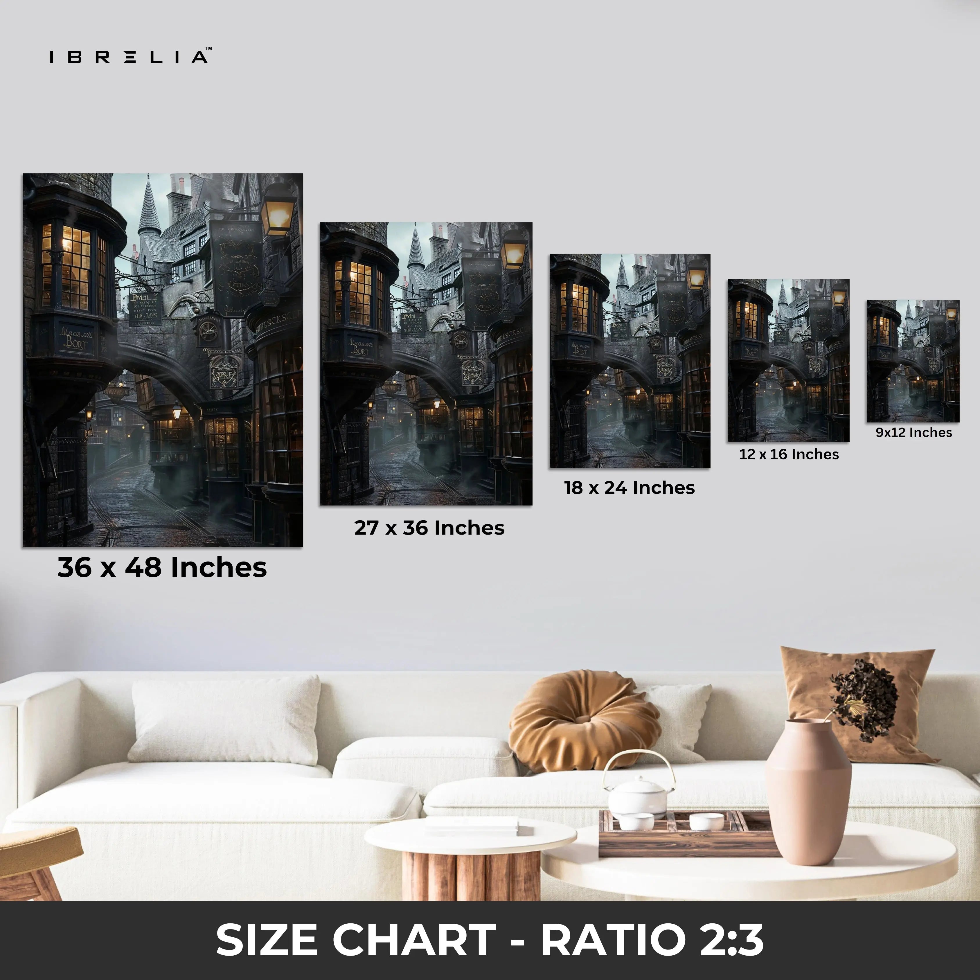 Diagon Alley Wall Frame | 4K Ultra Wrap Frame Wall Art in Pakistan | IBRELIA™ IBRELIA