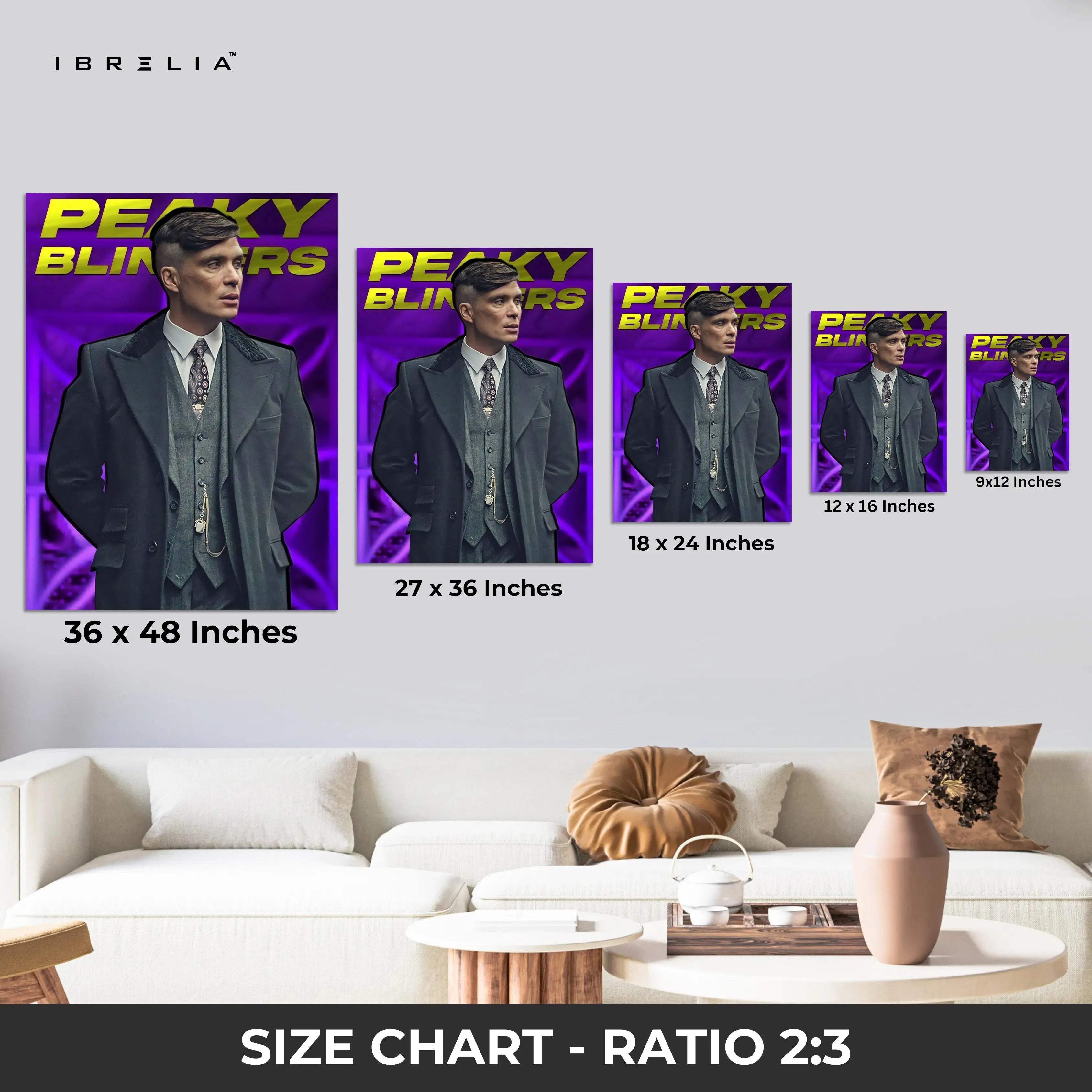 Peaky Blinders Thomas Shelby Wall Frame | 4K Ultra Wrap Frame Wall Art in Pakistan | IBRELIA™ IBRELIA