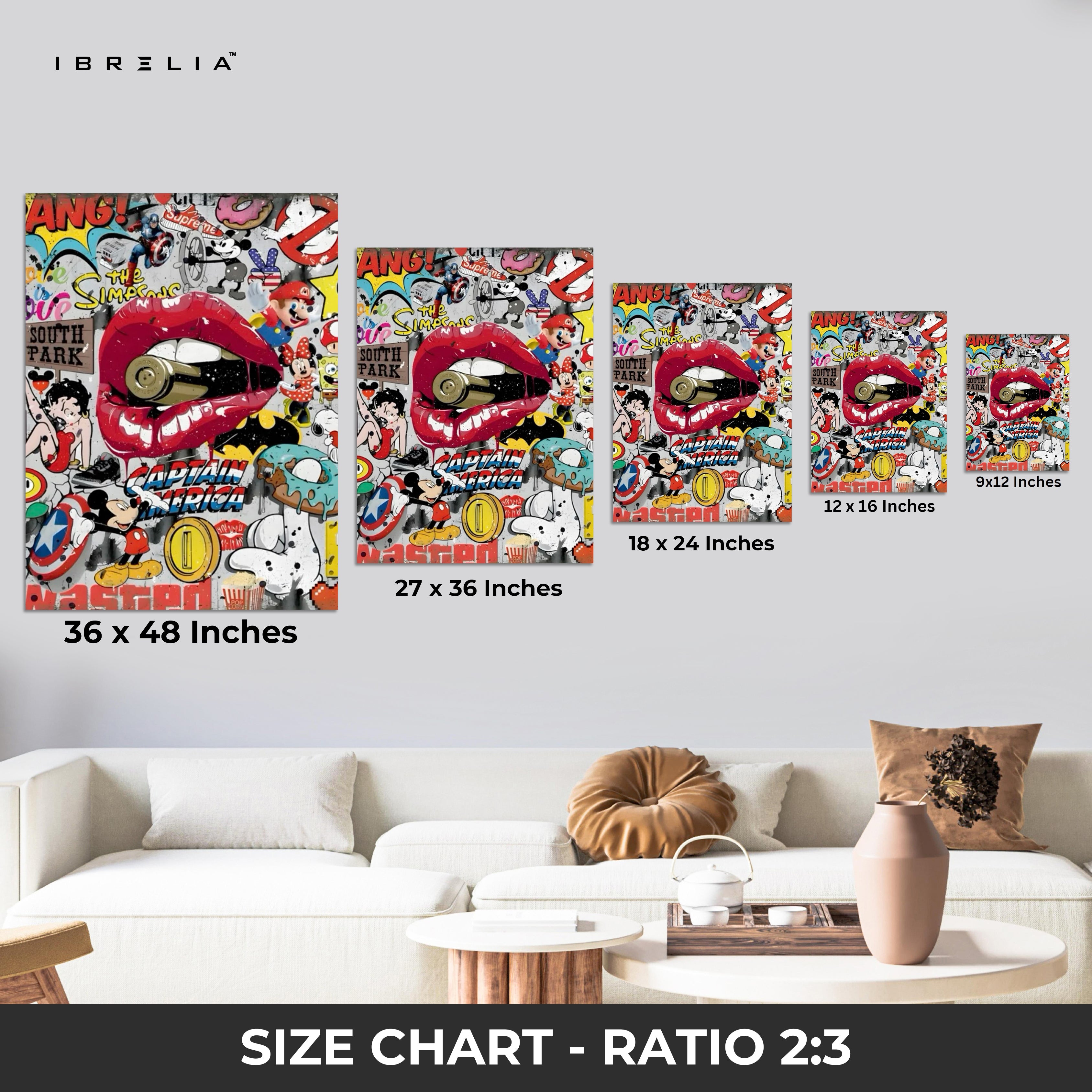 Pop Culture Explosion Wall Frame | 4K Ultra Wrap Frame Wall Art in Pakistan | IBRELIA™