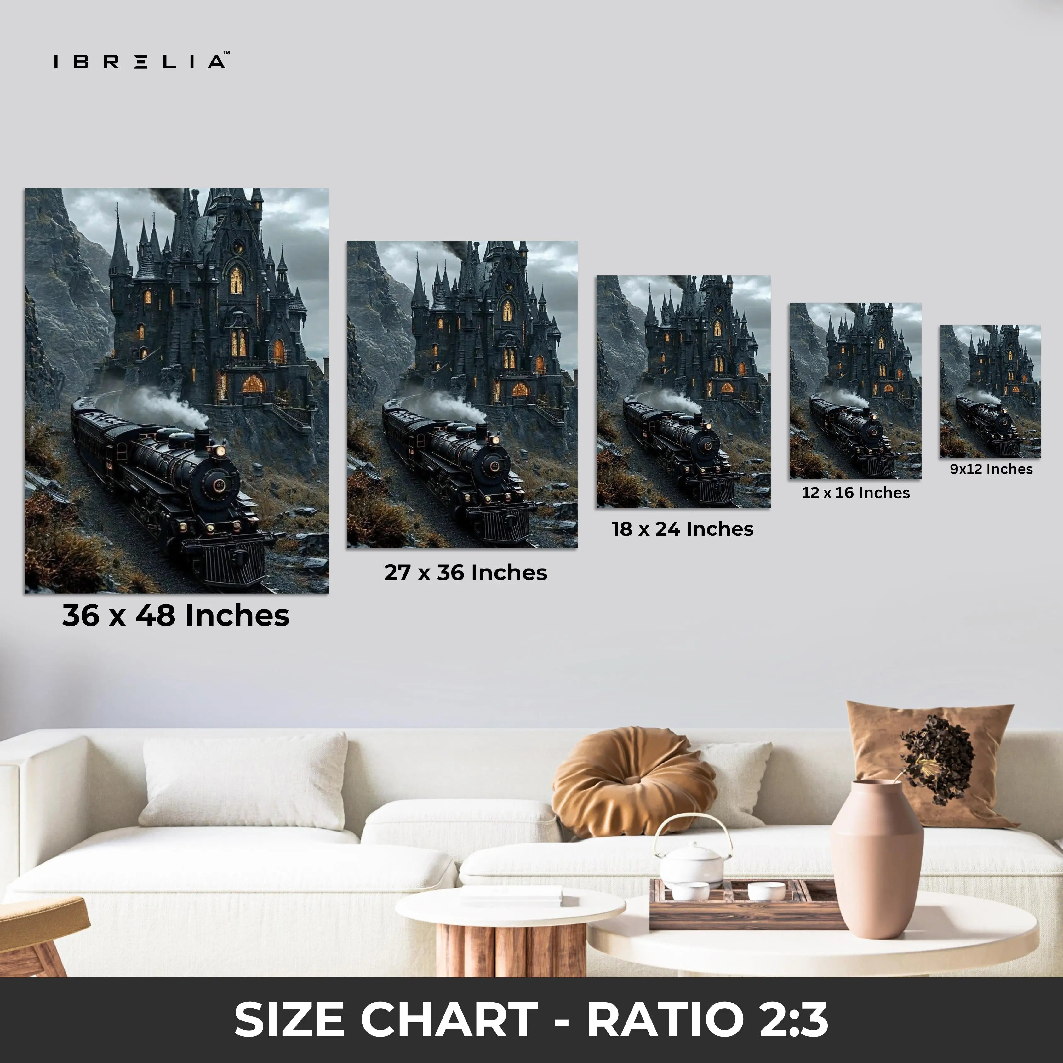 Hogwarts Express Wall Frame | 4K Ultra Wrap Frame Wall Art in Pakistan | IBRELIA™ IBRELIA