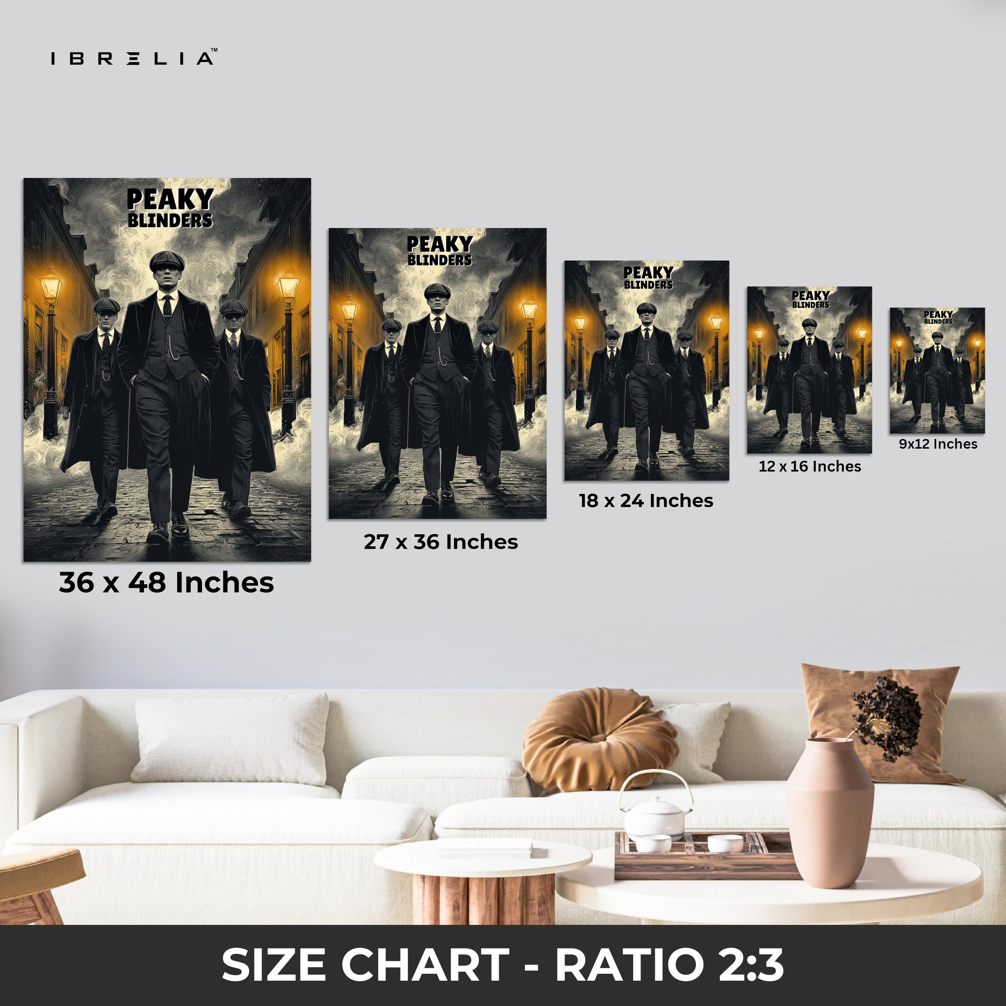 Peaky Blinders Street Legends Wall Frame | 4K Ultra Wrap Frame Wall Art in Pakistan | IBRELIA™