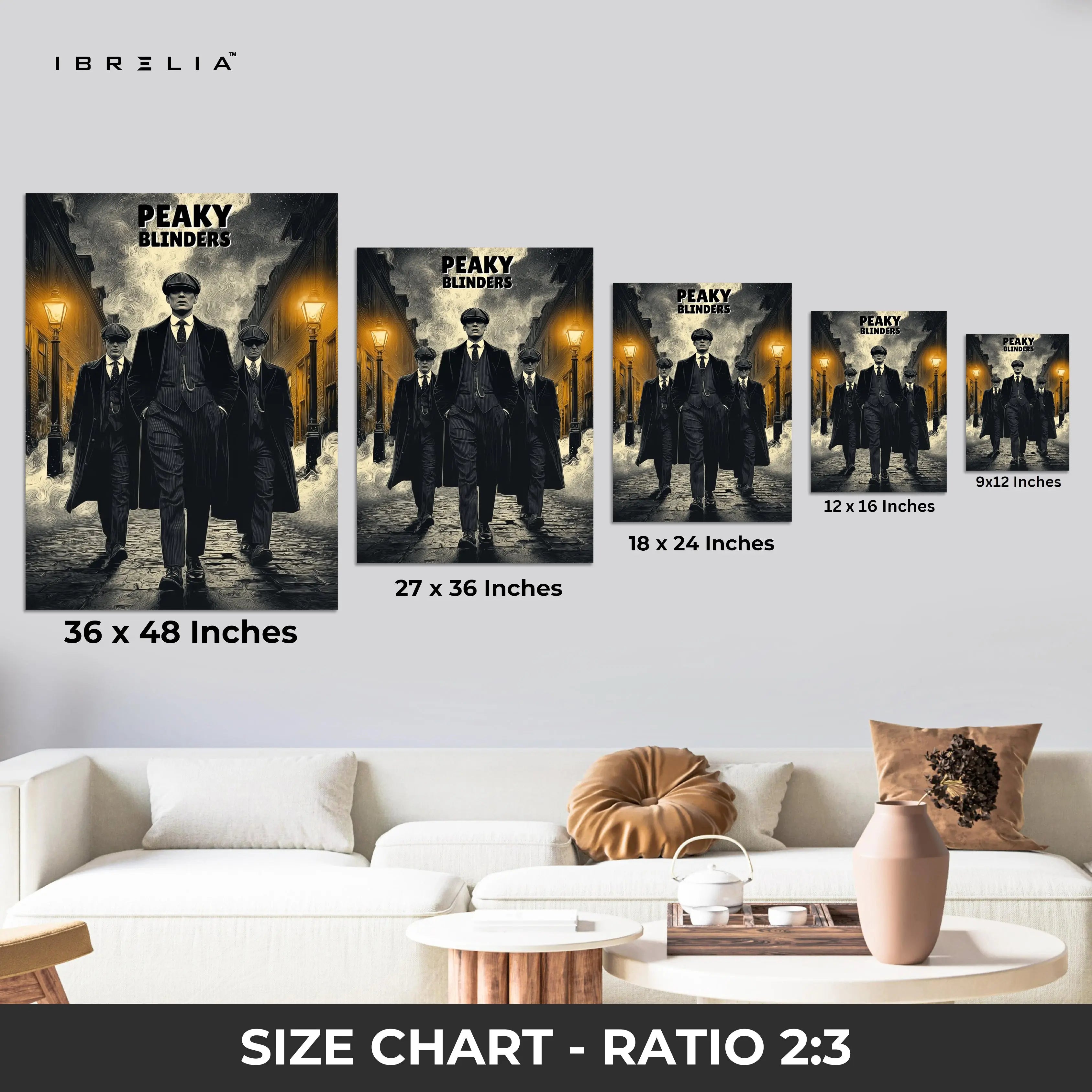 Peaky Blinders Street Legends Wall Frame | 4K Ultra Wrap Frame Wall Art in Pakistan | IBRELIA™ IBRELIA
