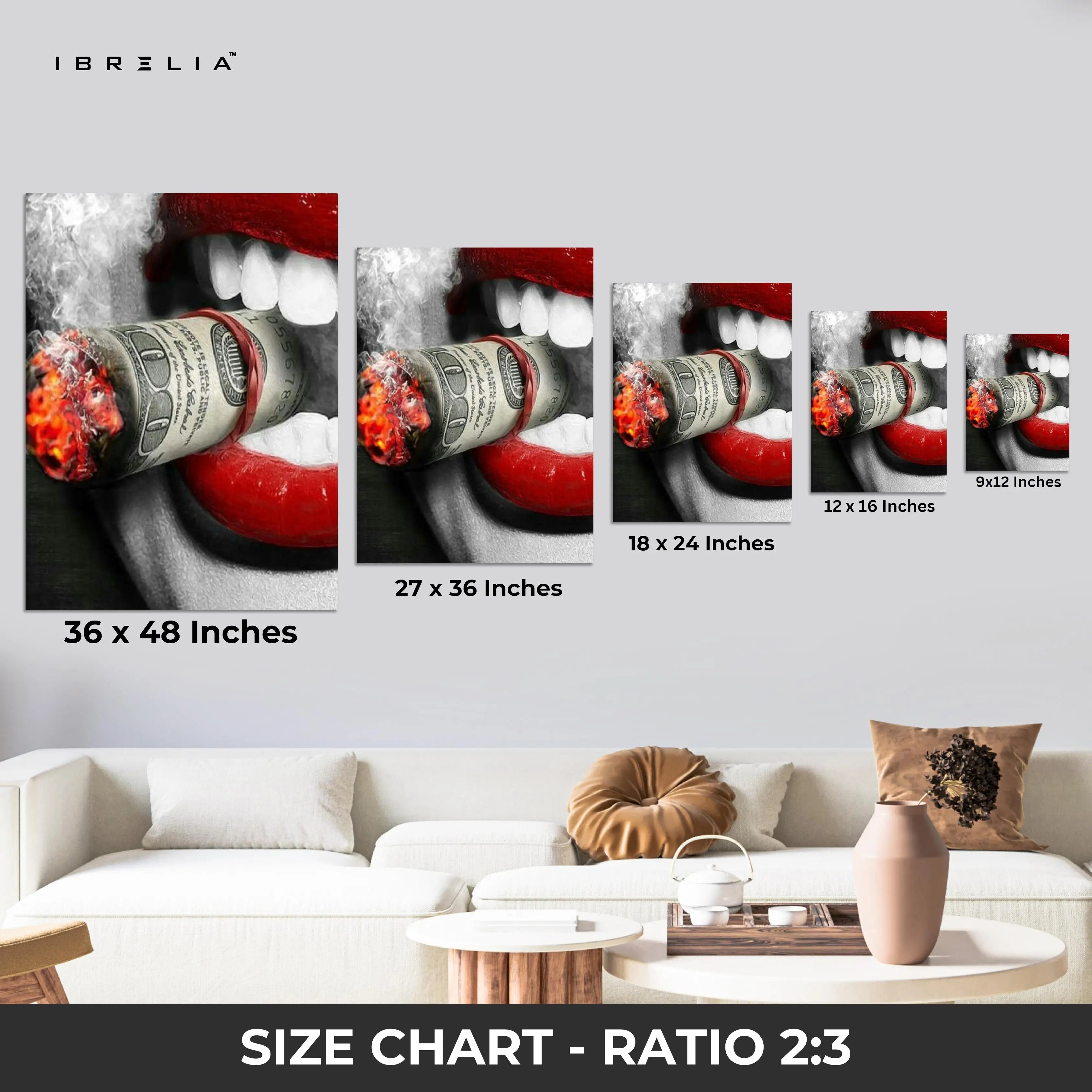 Burning Desire Wall Frame | 4K Ultra Wrap Frame Wall Art in Pakistan | IBRELIA™ IBRELIA