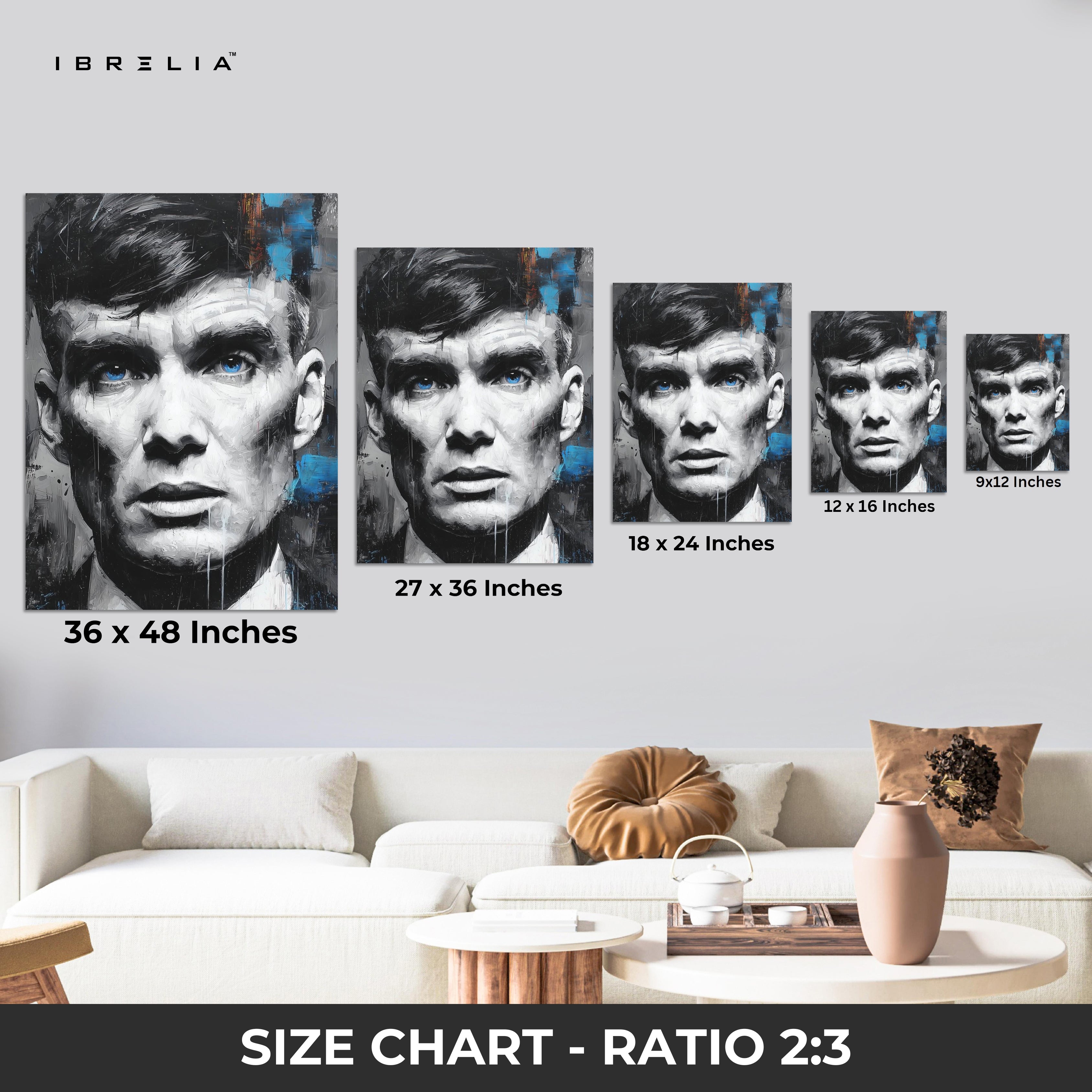 Thomas Shelby Blue Eyes Wall Frame | 4K Ultra Wrap Frame Wall Art in Pakistan | IBRELIA™