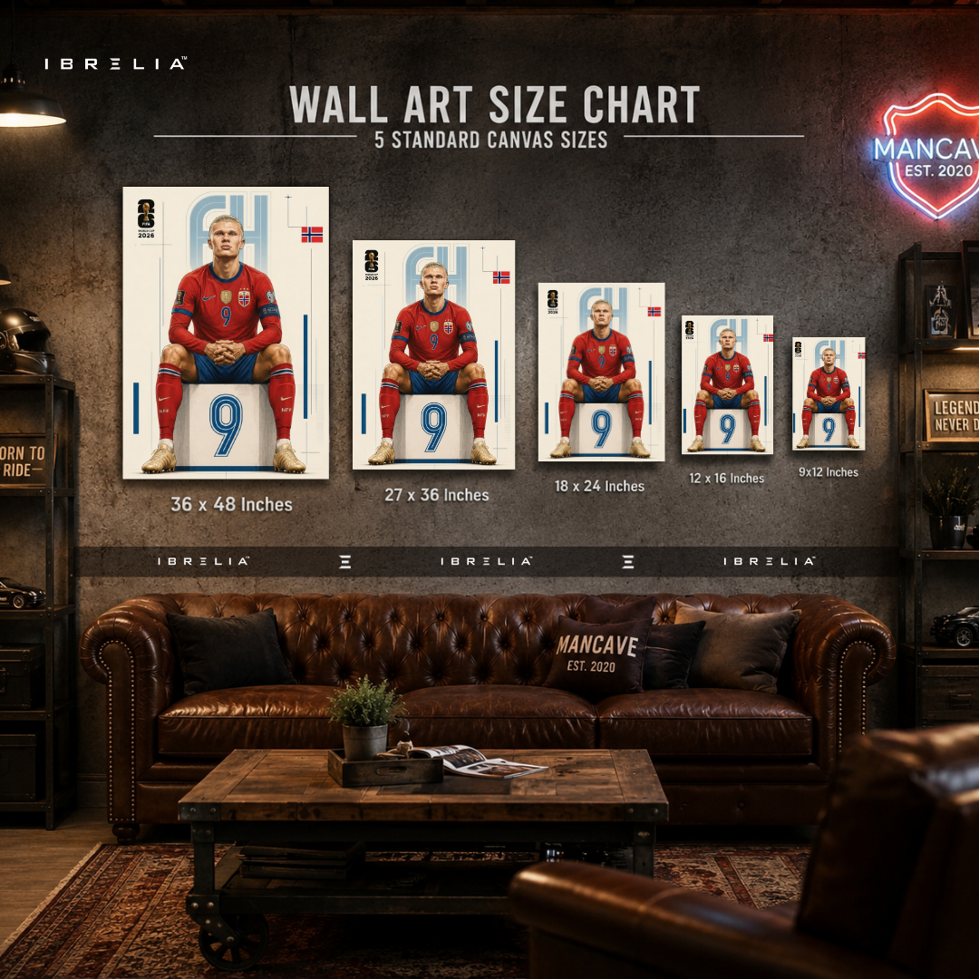 Haaland FIFA World Cup 2026 Wall Art – Norway Football Superstar | IBRELIA™