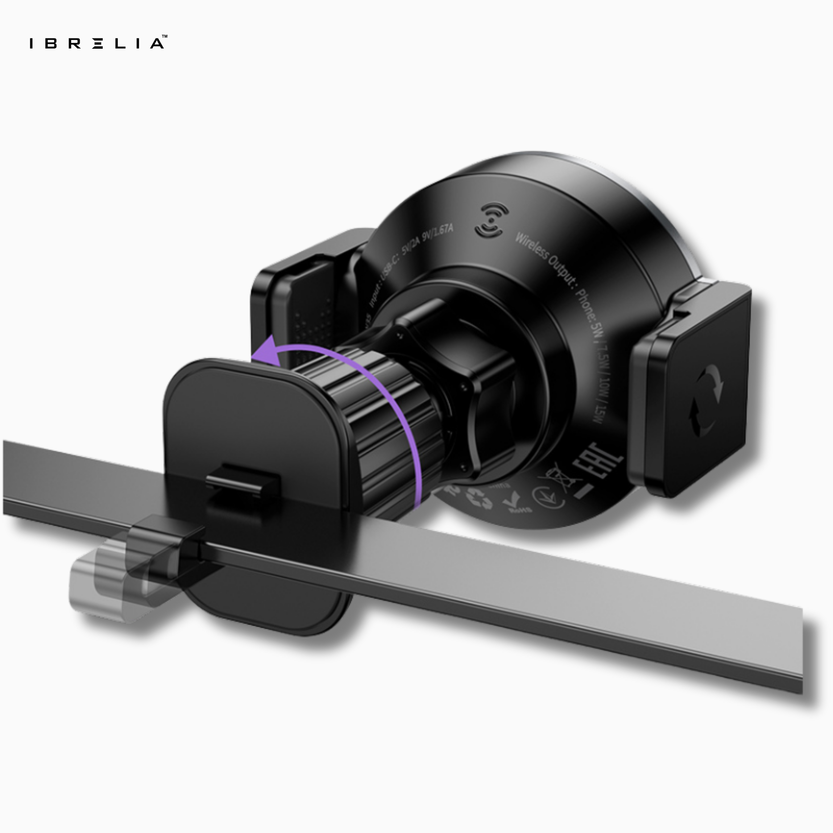 HOCO HW35 Magnetic Wireless Fast Charging Car Holder – 15W Power Electric Air Vent Mount | IBRELIA™