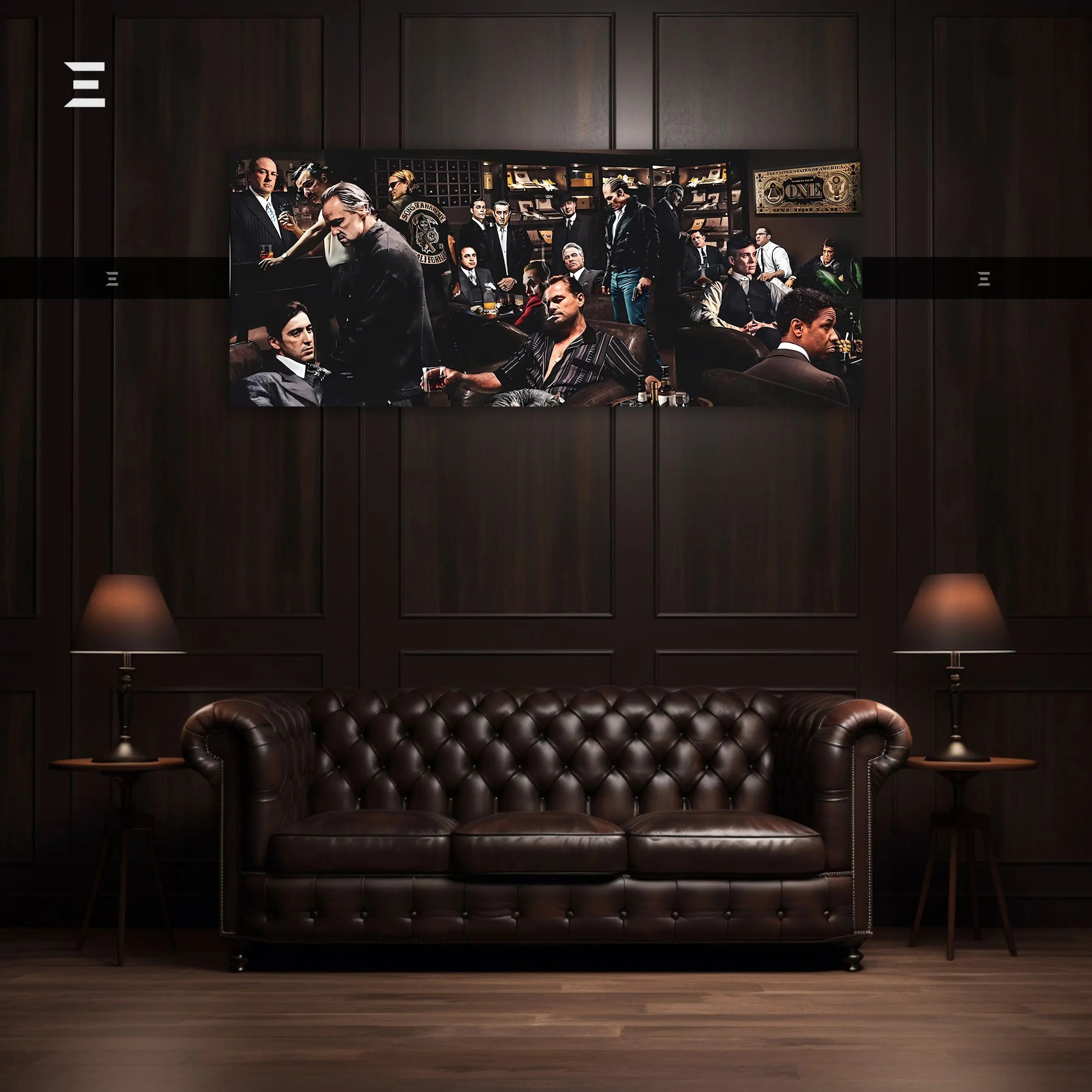 Ultra Wide Wall Art – Mafia Legends Lounge Edition | IBRELIA™ IBRELIA
