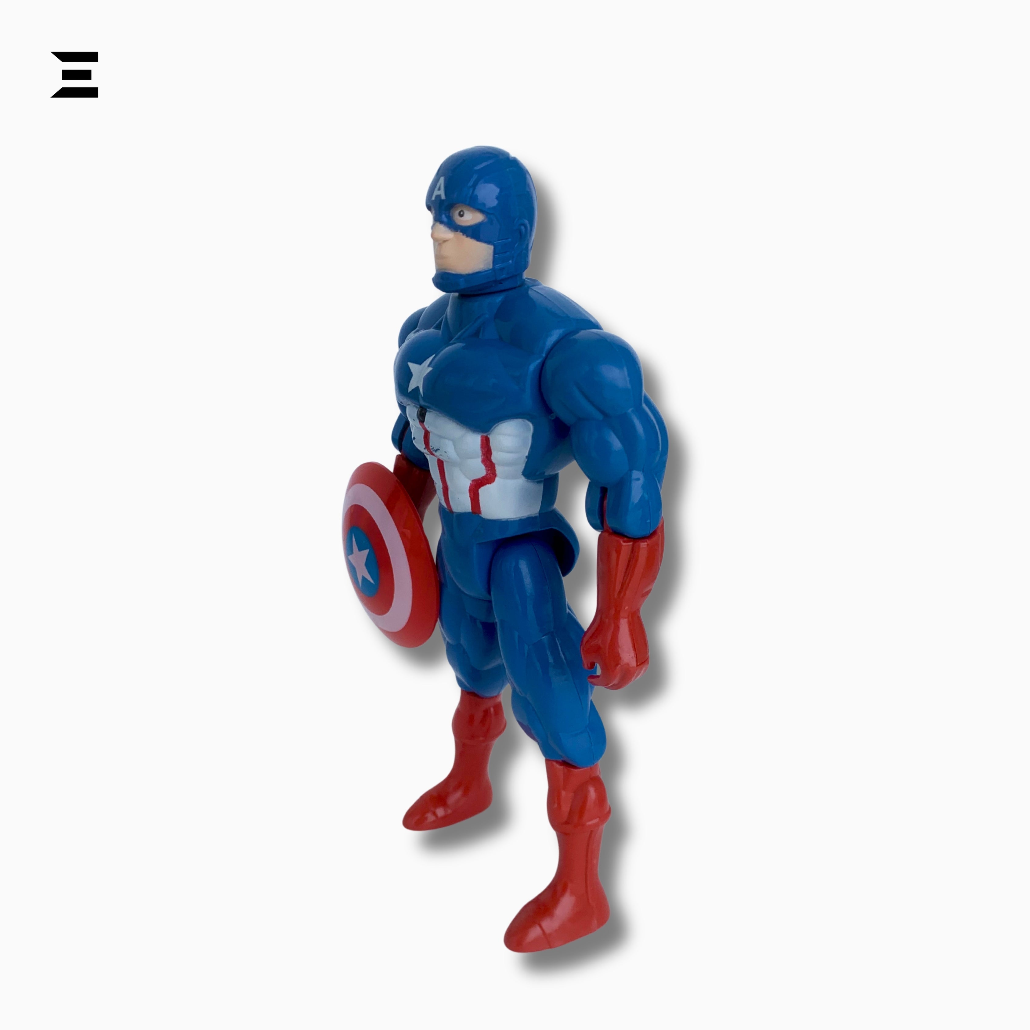 Captain America Action Figure Toy 9.5 Inch with Shield | Superhero Collectible | Avengers Style Series | IBRELIA™ IBRELIA