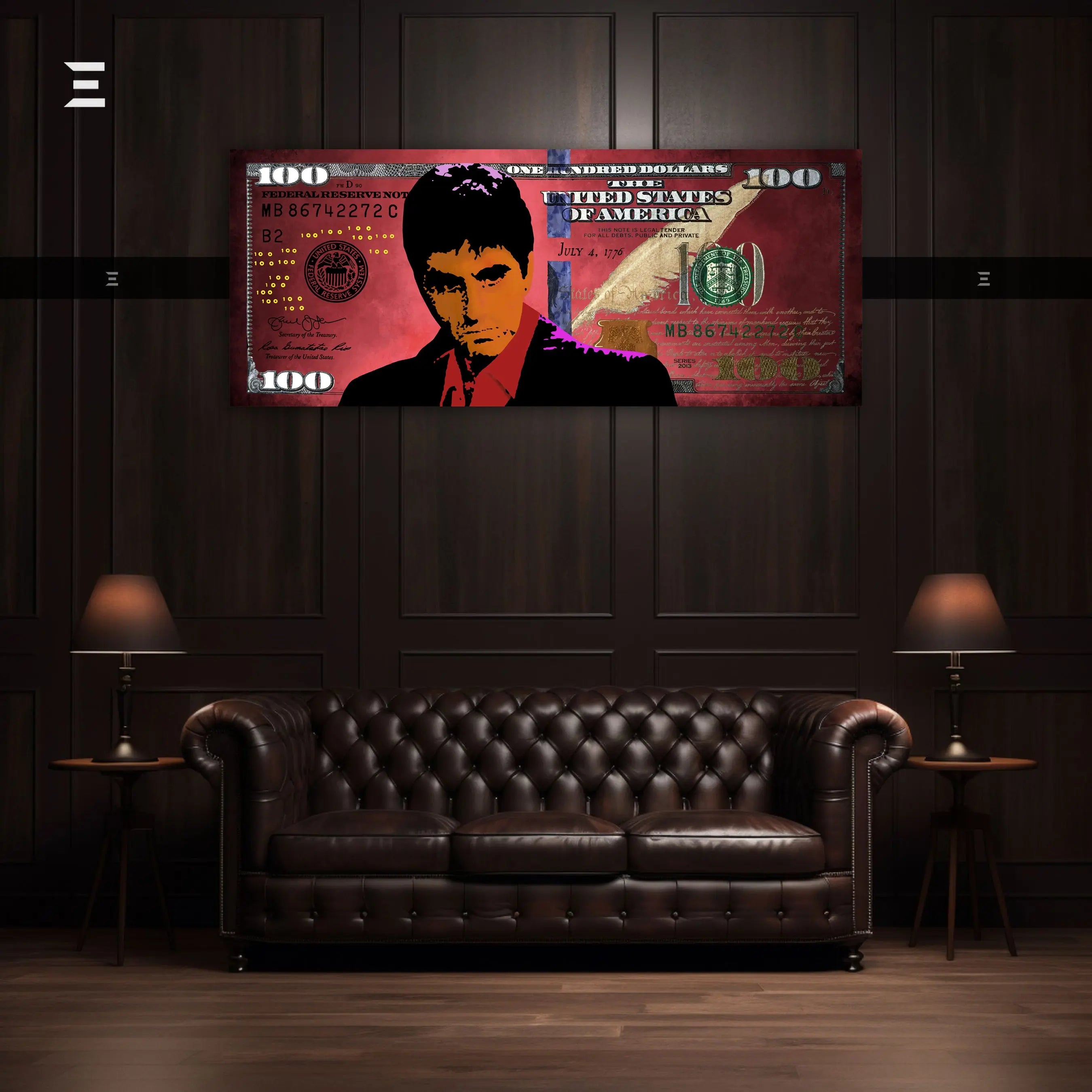 Ultra Wide Wall Art – Scarface Red Money Edition | IBRELIA™ IBRELIA