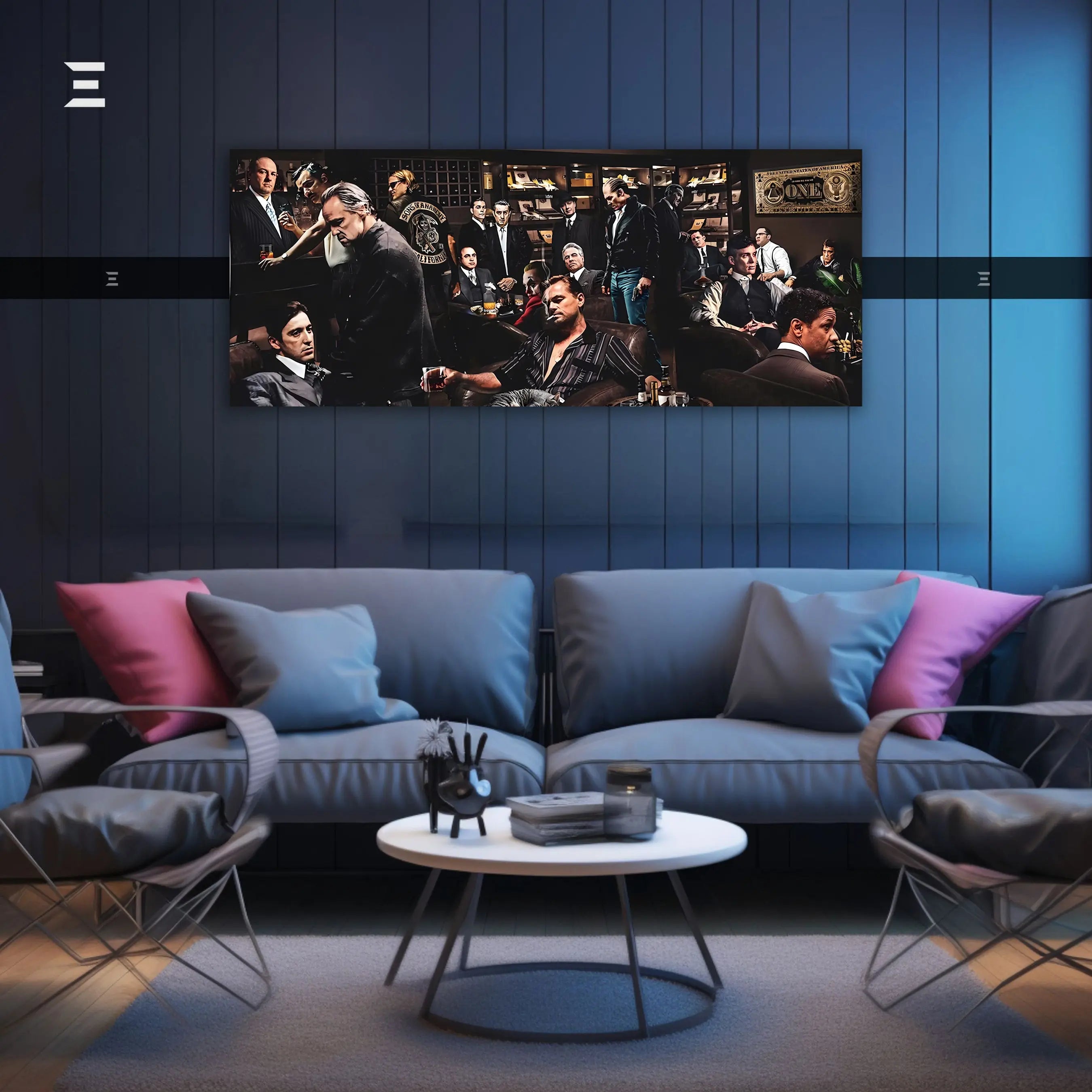 Ultra Wide Wall Art – Mafia Legends Lounge Edition | IBRELIA™ IBRELIA
