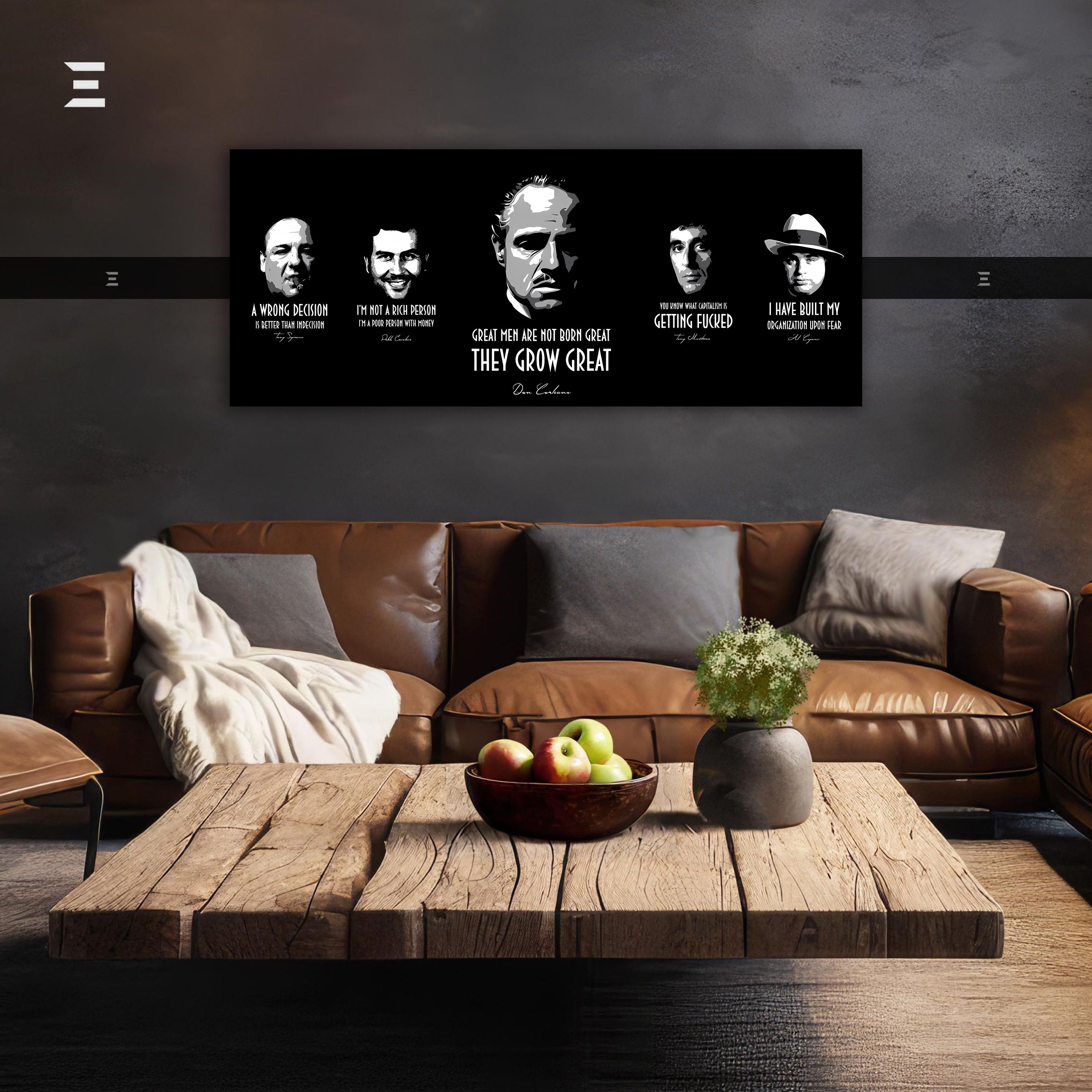 Ultra Wide Wall Art – The Godfather Mafia Legends | IBRELIA™