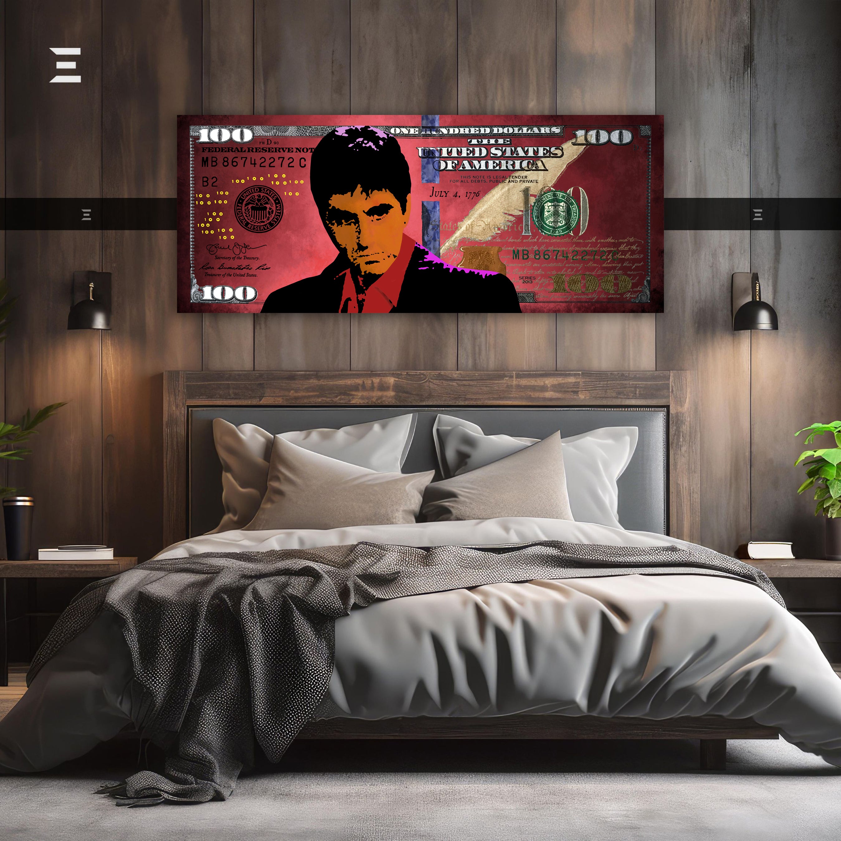 Ultra Wide Wall Art – Scarface Red Money Edition | IBRELIA™