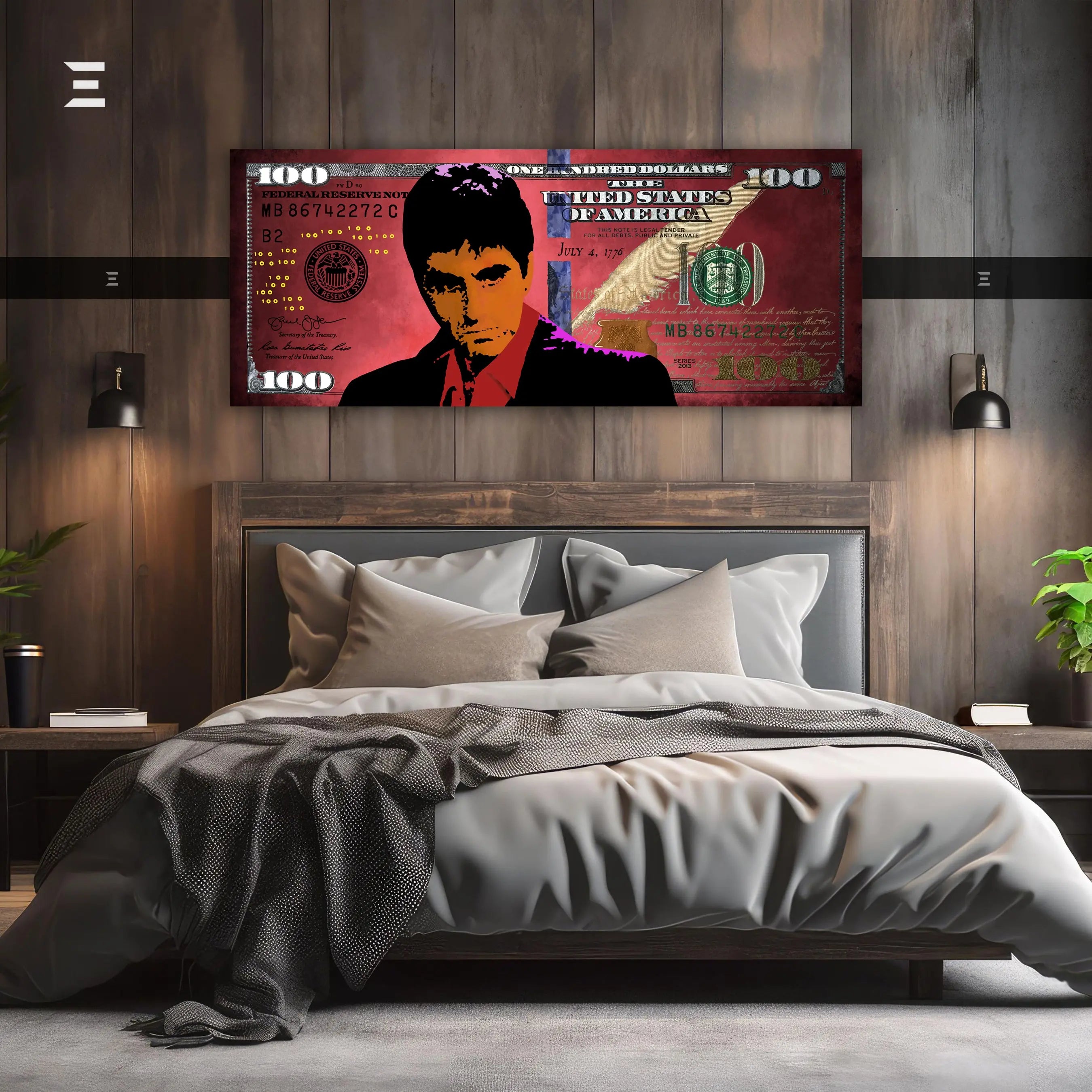 Ultra Wide Wall Art – Scarface Red Money Edition | IBRELIA™ IBRELIA