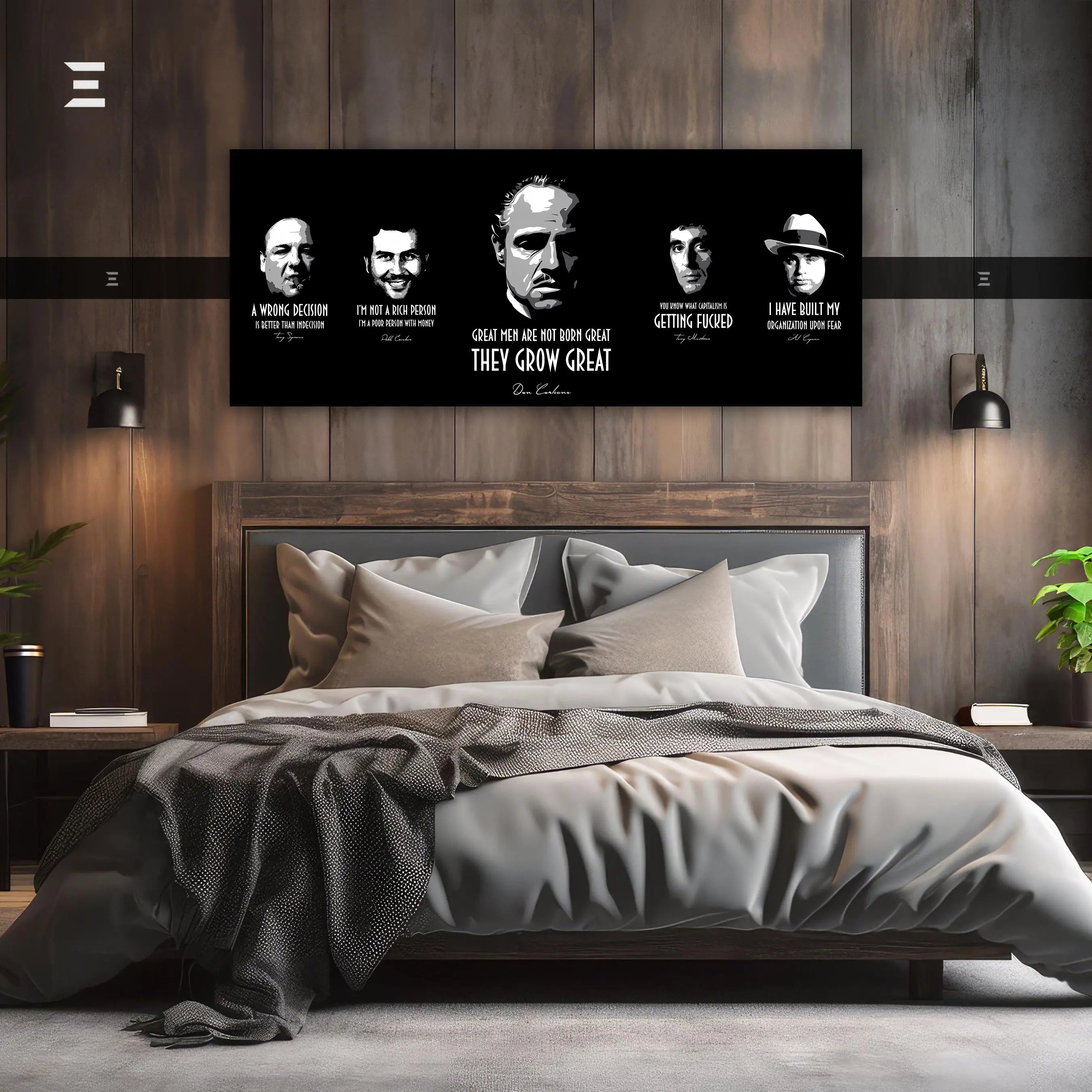 Ultra Wide Wall Art – The Godfather Mafia Legends | IBRELIA™ IBRELIA