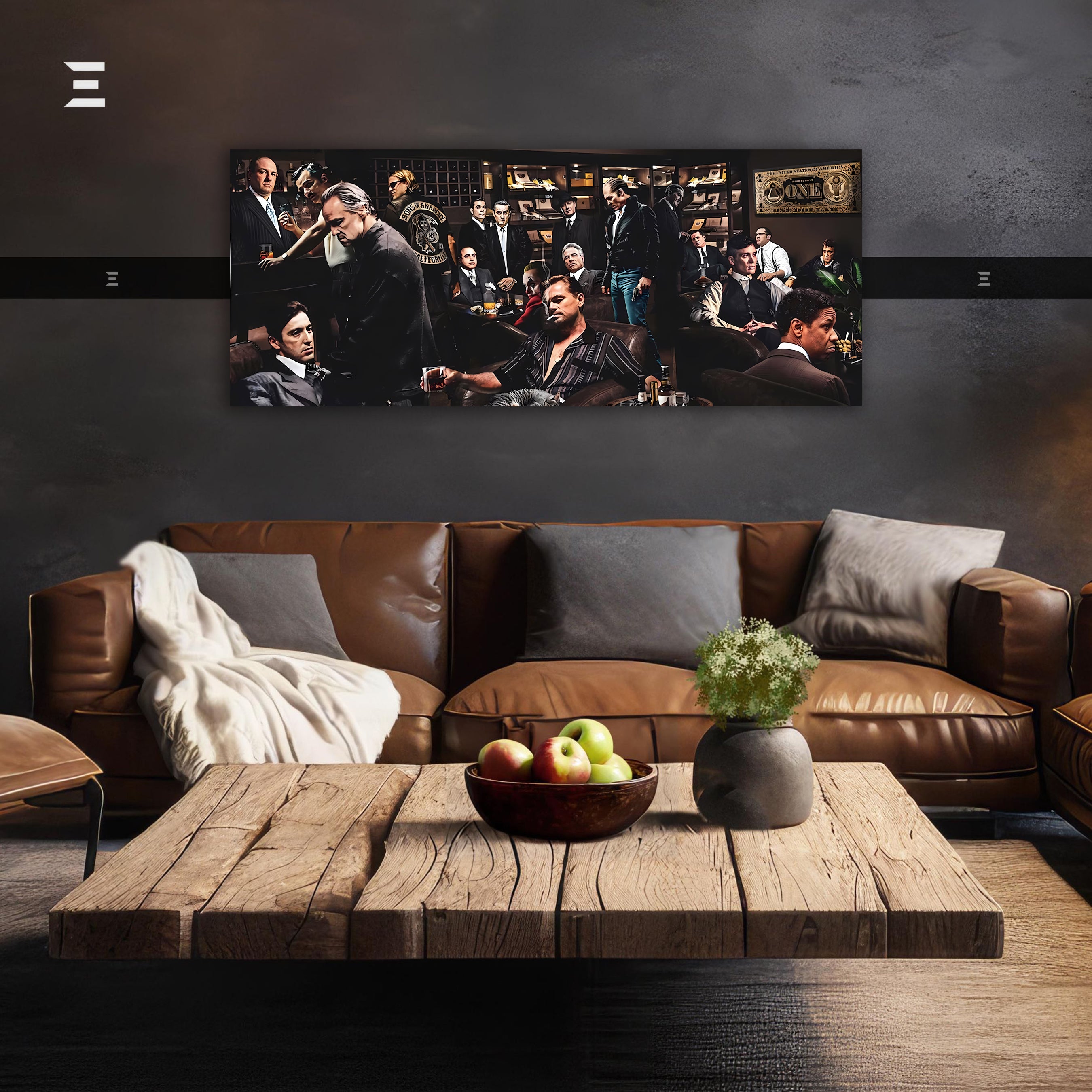 Ultra Wide Wall Art – Mafia Legends Lounge Edition | IBRELIA™