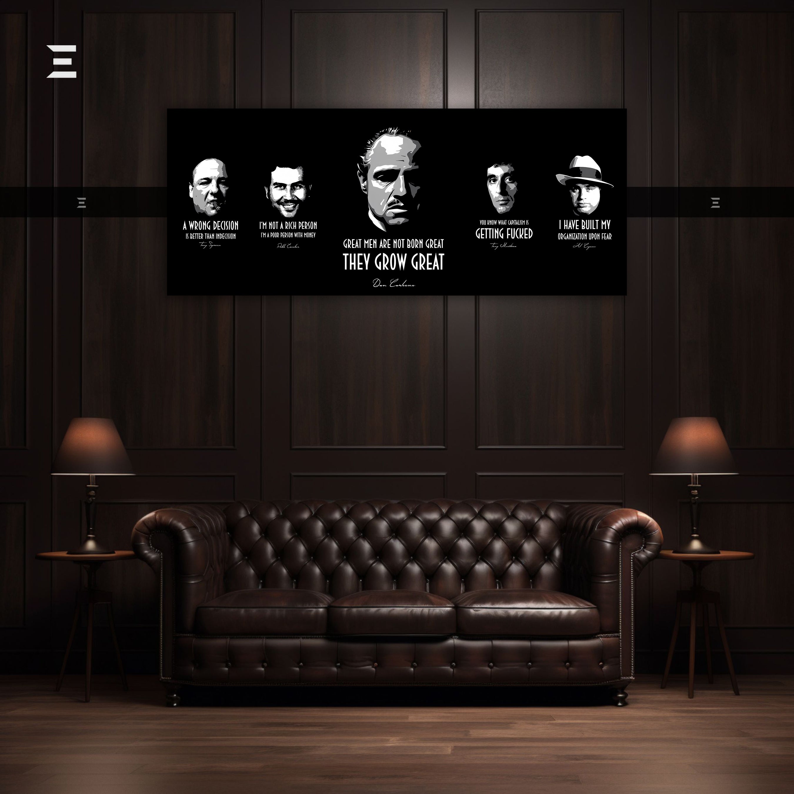 Ultra Wide Wall Art – The Godfather Mafia Legends | IBRELIA™