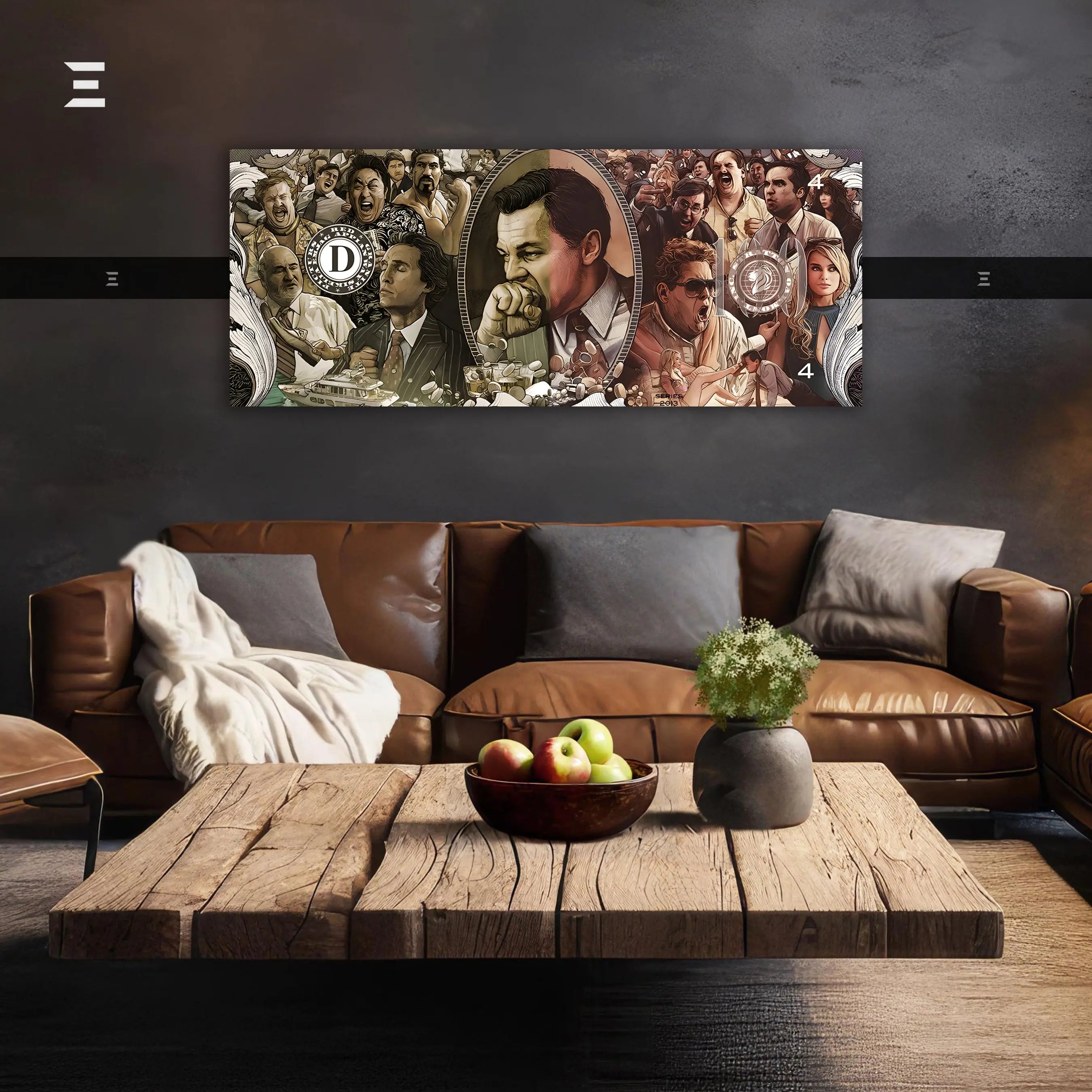 Ultra Wide Wall Art – Wall Street Chaos Illustrated Edition | IBRELIA™ IBRELIA