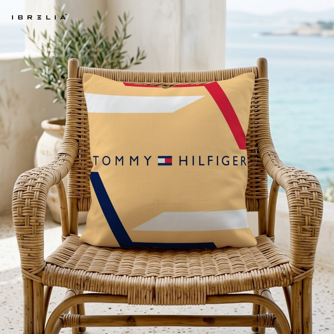 Modern Geometric Cushion | Premium Jute Fabric | Double-Sided Print | IBRELIA™ IBRELIA