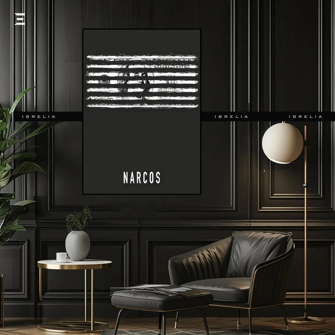 Premium Resin Coated Wall Art – Narcos Dollar Lines Inspired Collectible | IBRELIA Pakistan IBRELIA