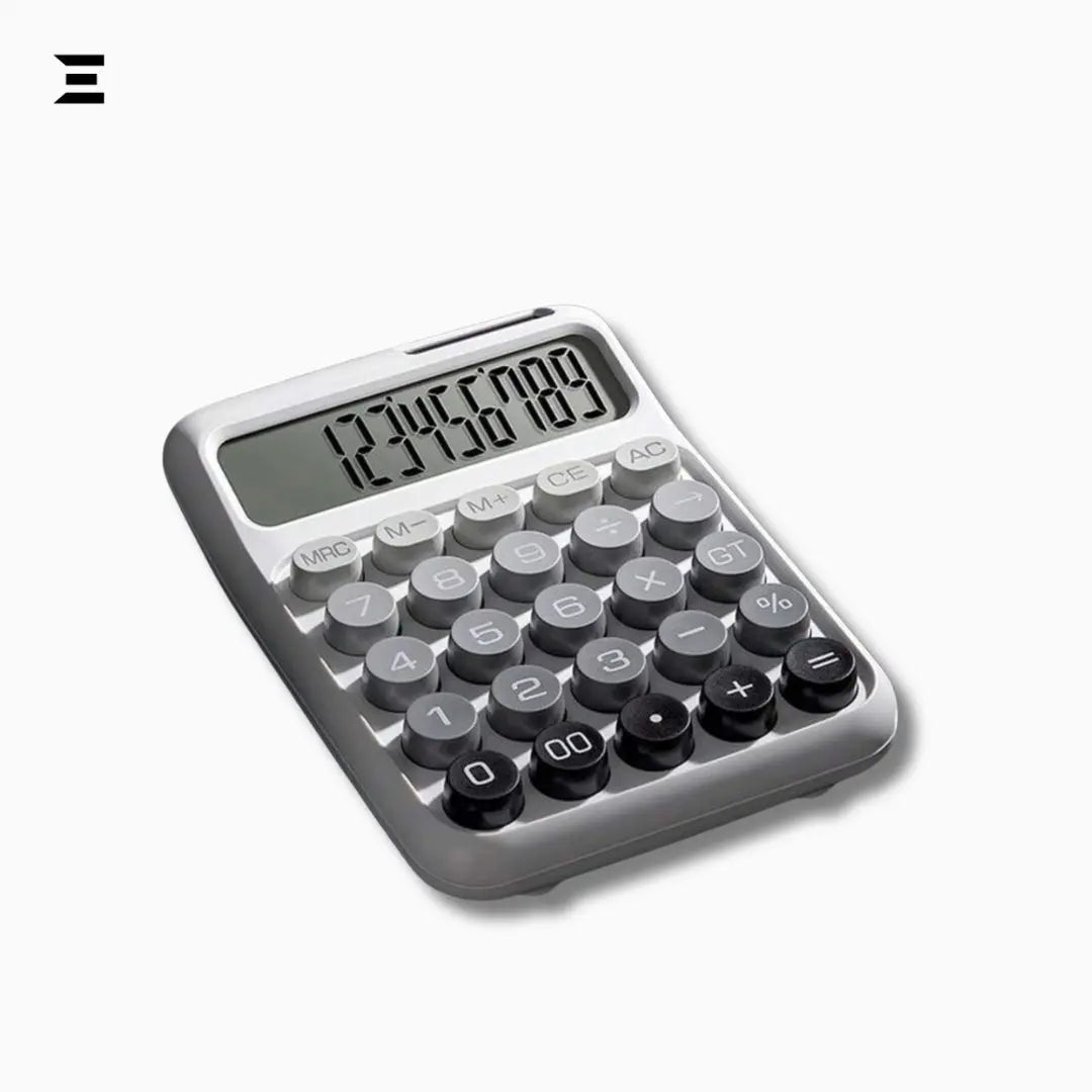Solar Powered Desktop Calculator – 12 Digit Large Display IBRELIA