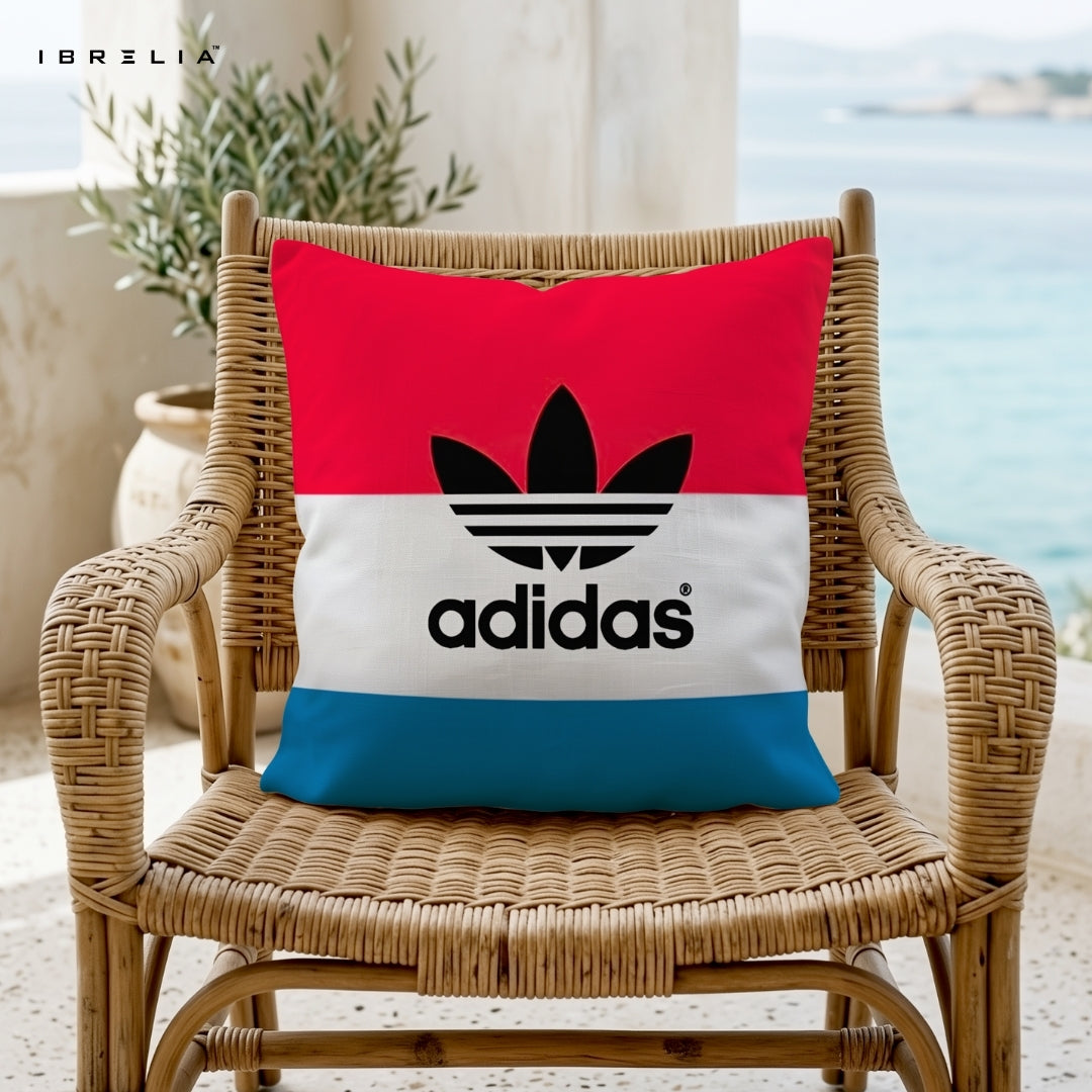 Sporty Color Block Cushion | Premium Jute Fabric | Double-Sided Print | IBRELIA™ IBRELIA