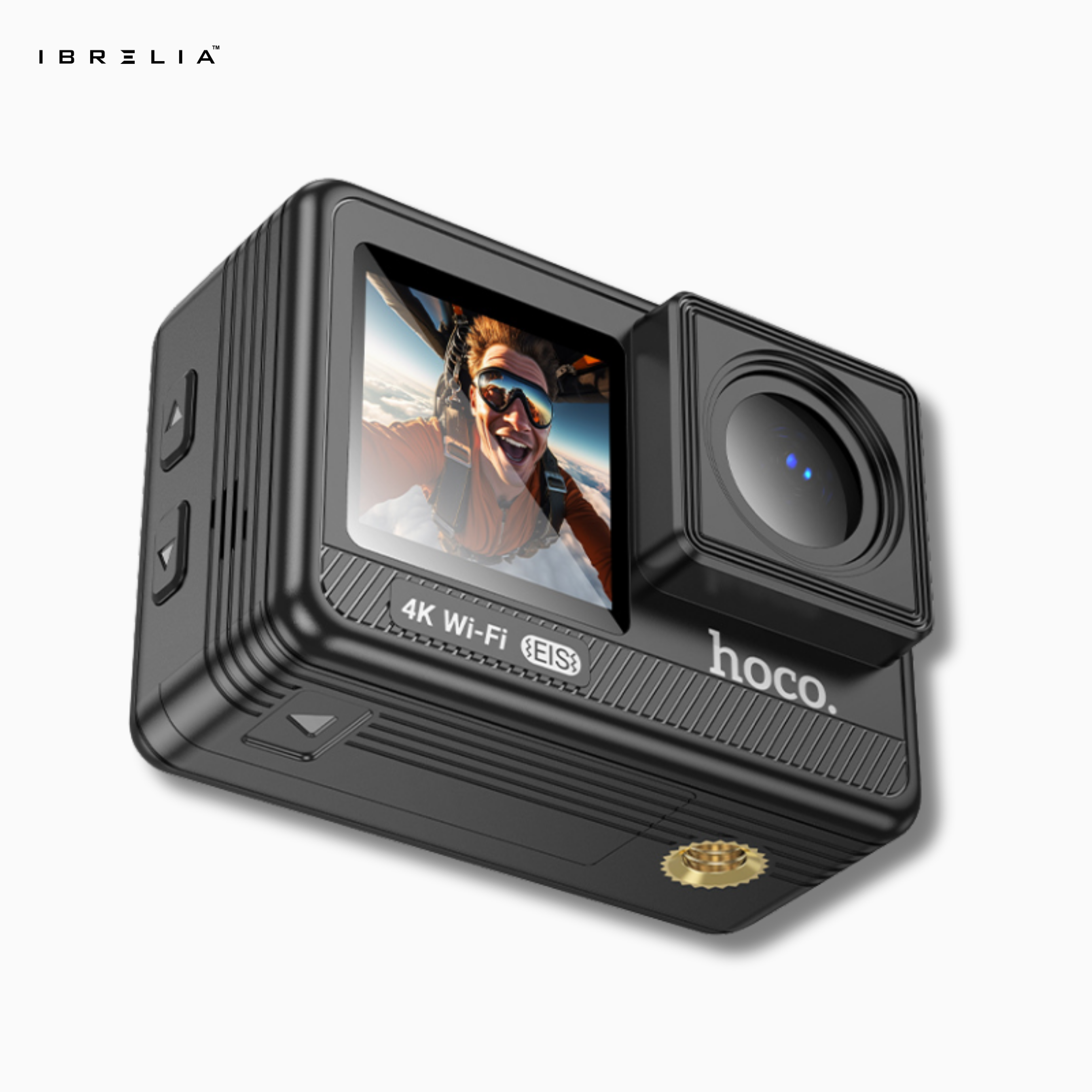 HOCO DV102 4K Sports Action Camera – 12MP Anti-Shake | IBRELIA™