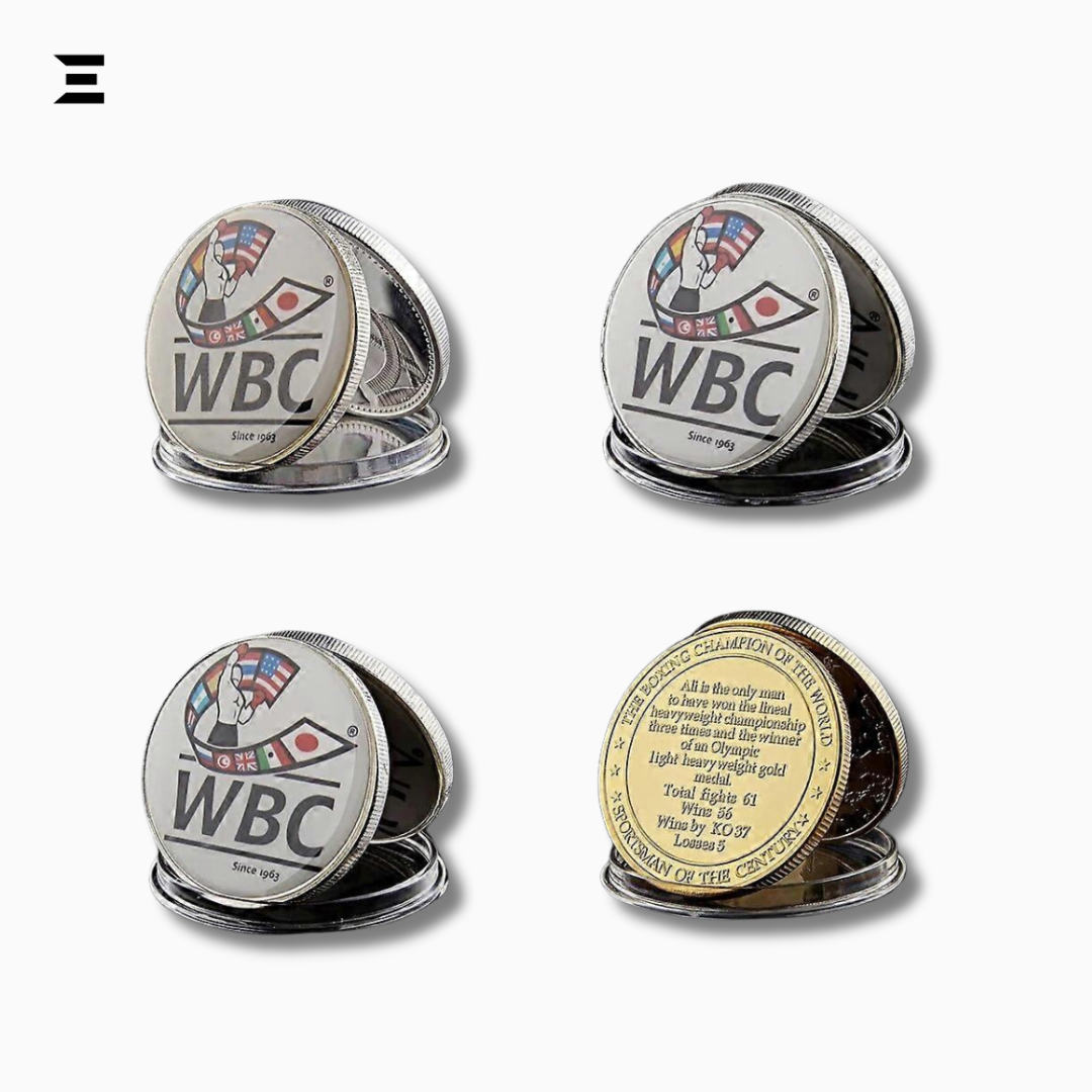 Muhammad Ali Boxing Champion Gold Plated Souvenir Coin – Sportsman of the Century Collectible IBRELIA