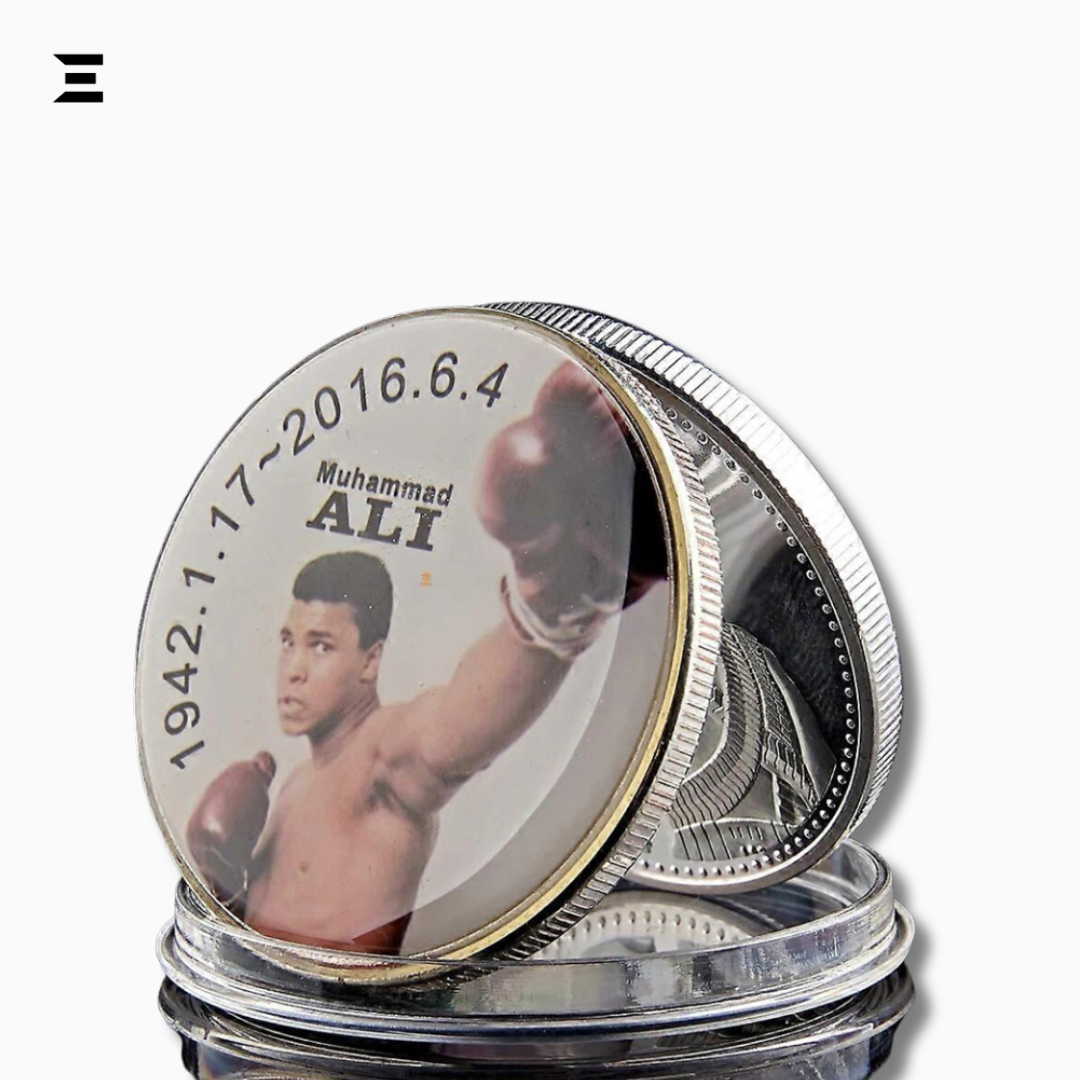 Muhammad Ali Boxing Champion Gold Plated Souvenir Coin – Sportsman of the Century Collectible IBRELIA