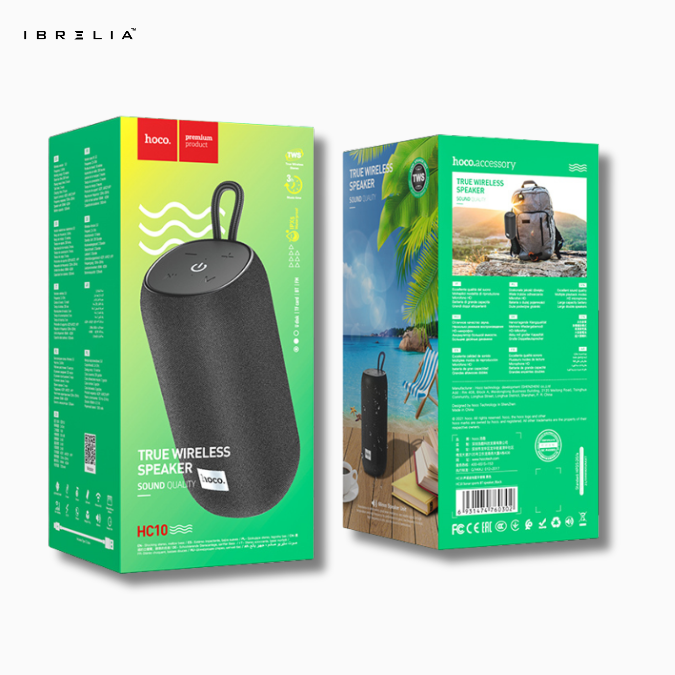 HOCO HC10 Sonar Sports BT Speaker – 5W Portable Wireless Speaker with TWS & Multi-Mode Playback | IBRELIA™