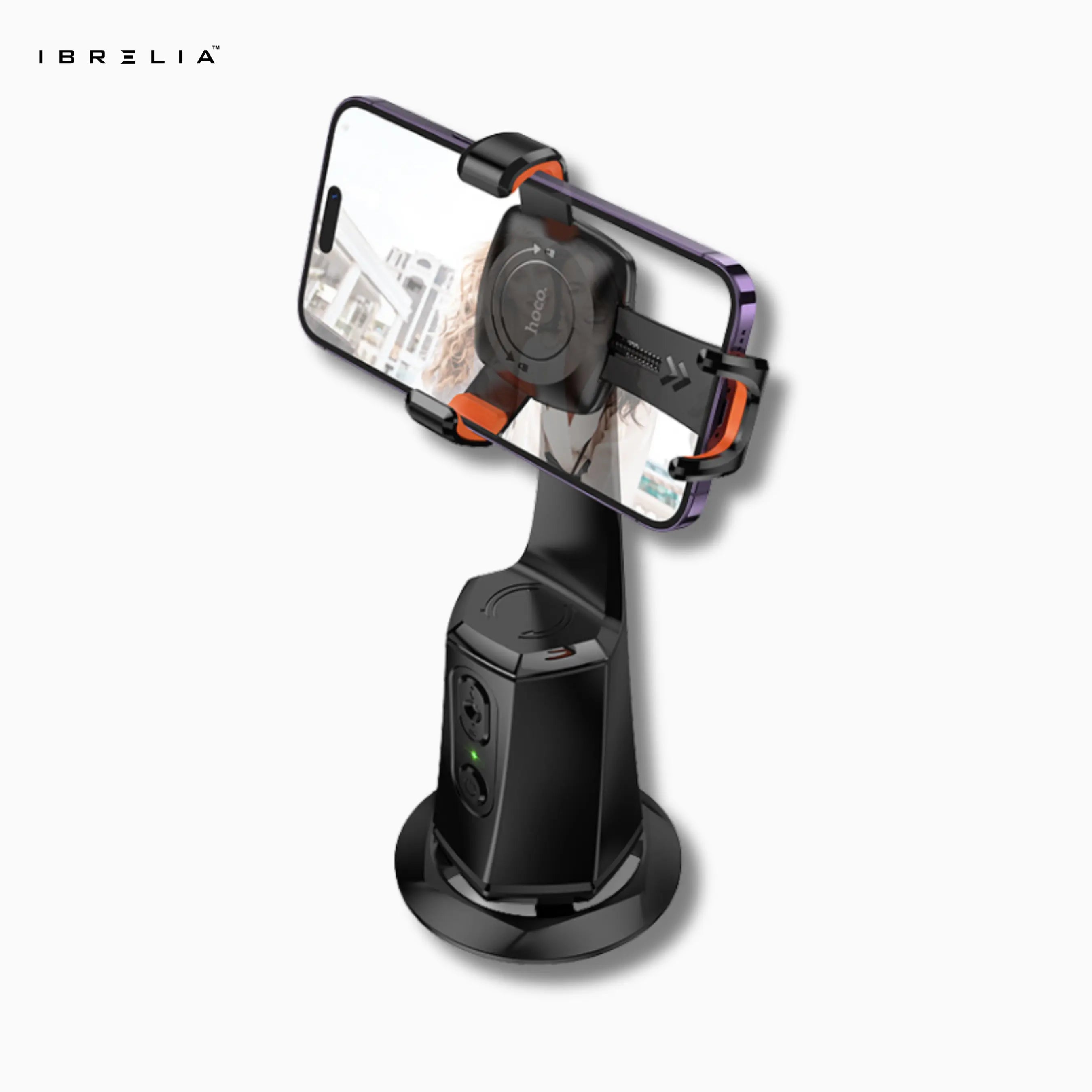 HOCO K26 Auto Face Tracking Smart Camera Gimbal – 360° AI Tracking Phone Holder | IBRELIA™ IBRELIA