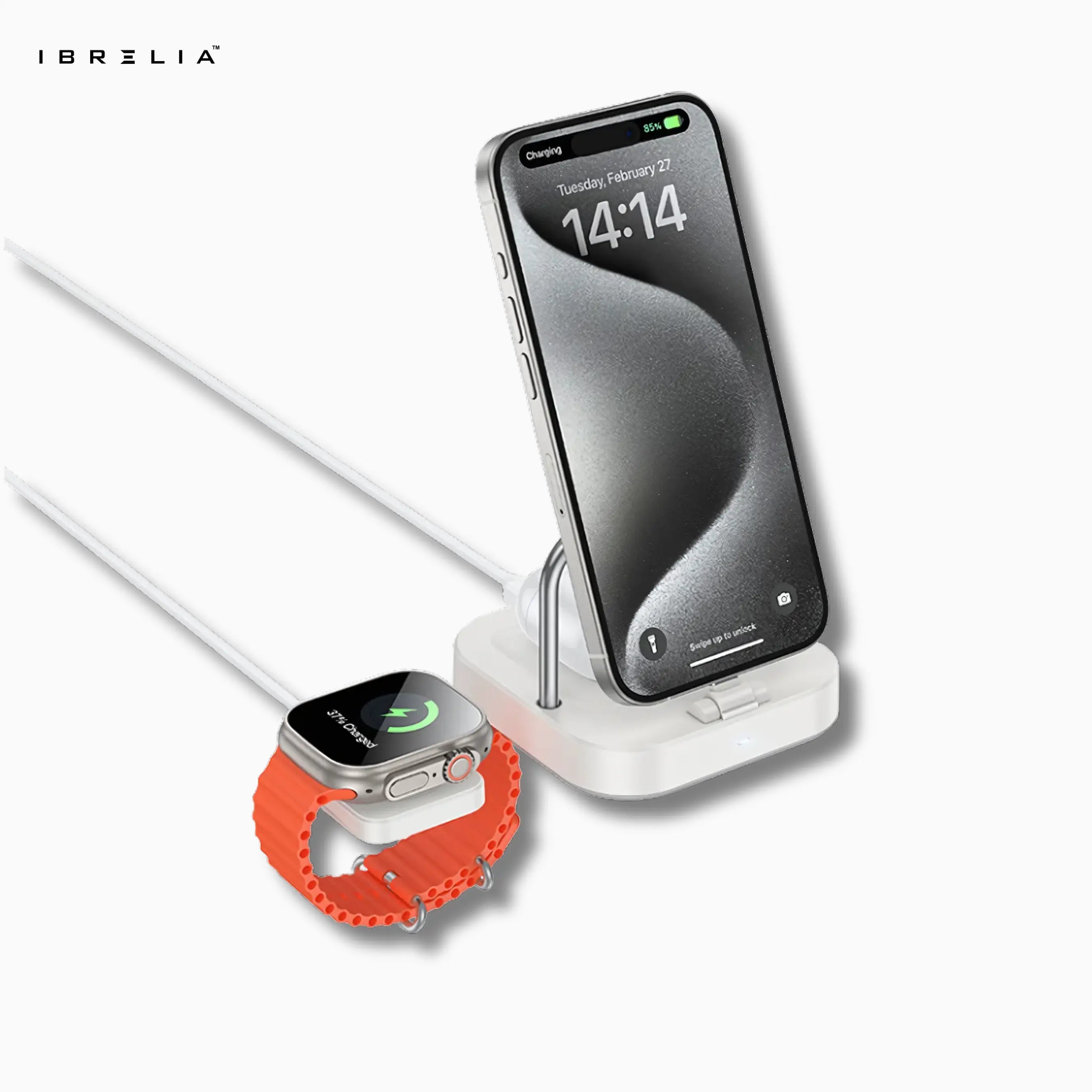 HOCO Desktop Wireless Charging Station CQ16A – 3-in-1 (Phone + Watch + Earbuds) | IBRELIA IBRELIA