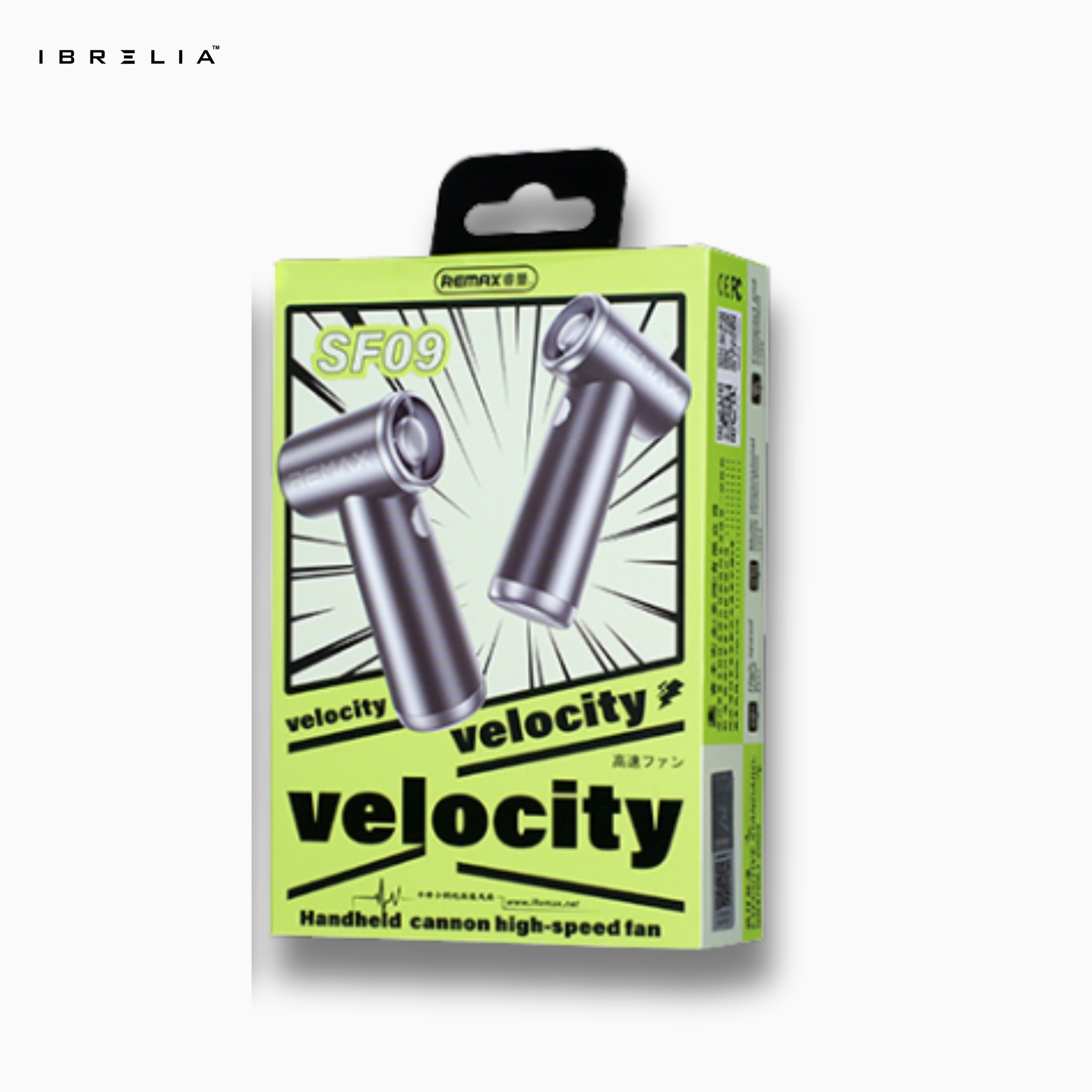 REMAX RS-SF09 Handheld Steel Cannon High-Speed Fan | Compact Turbo Airflow | Mini Portable Fan | IBRELIA™