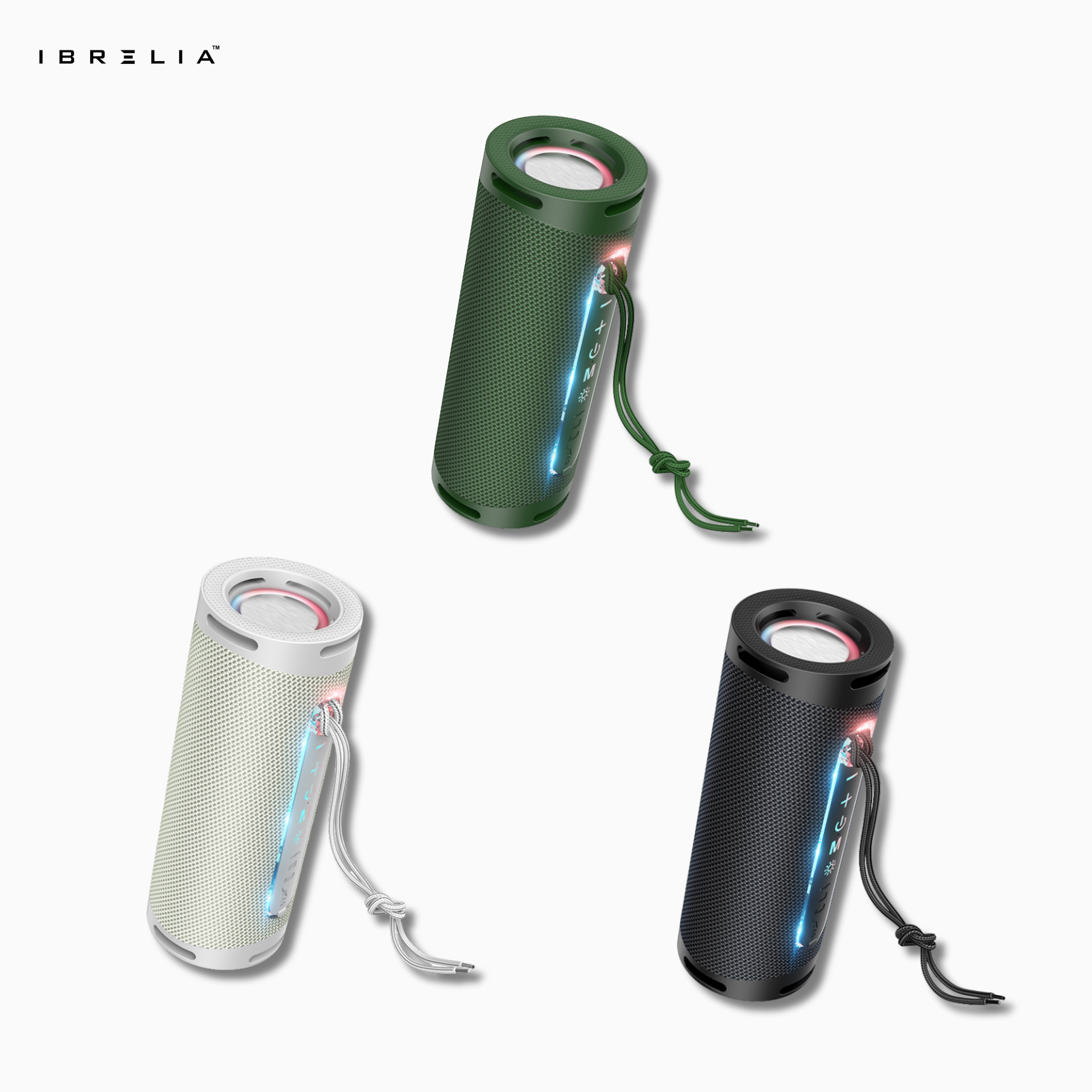 HOCO HC9 Dazzling Pulse Sports BT Speaker – Dual 5W Portable Wireless Speaker with Ambient Lights & TWS | IBRELIA™ IBRELIA