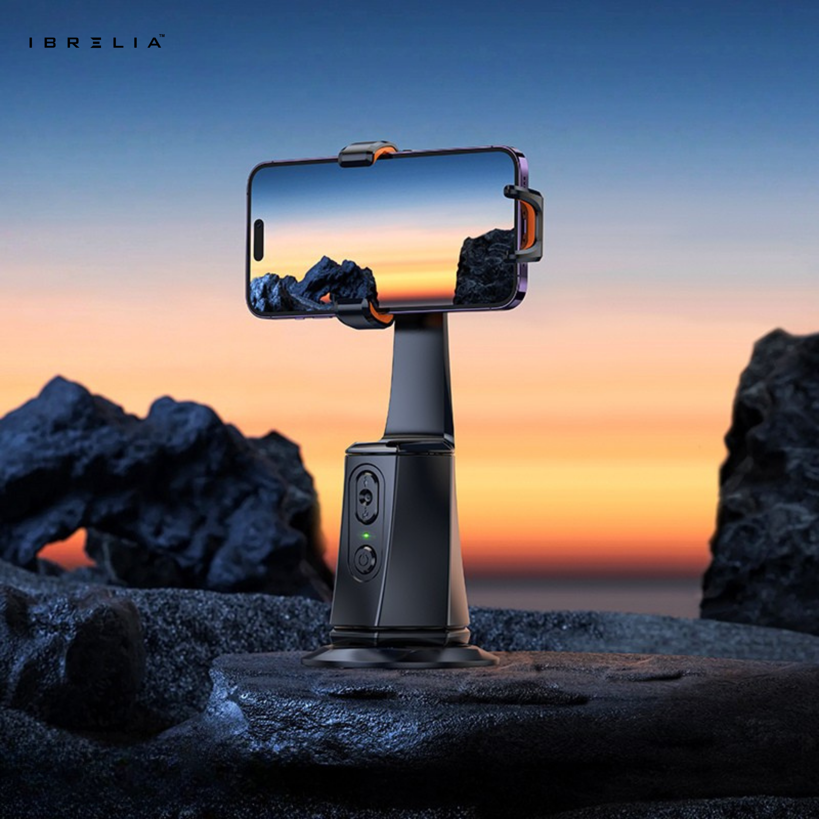 HOCO K26 Auto Face Tracking Smart Camera Gimbal – 360° AI Tracking Phone Holder | IBRELIA™