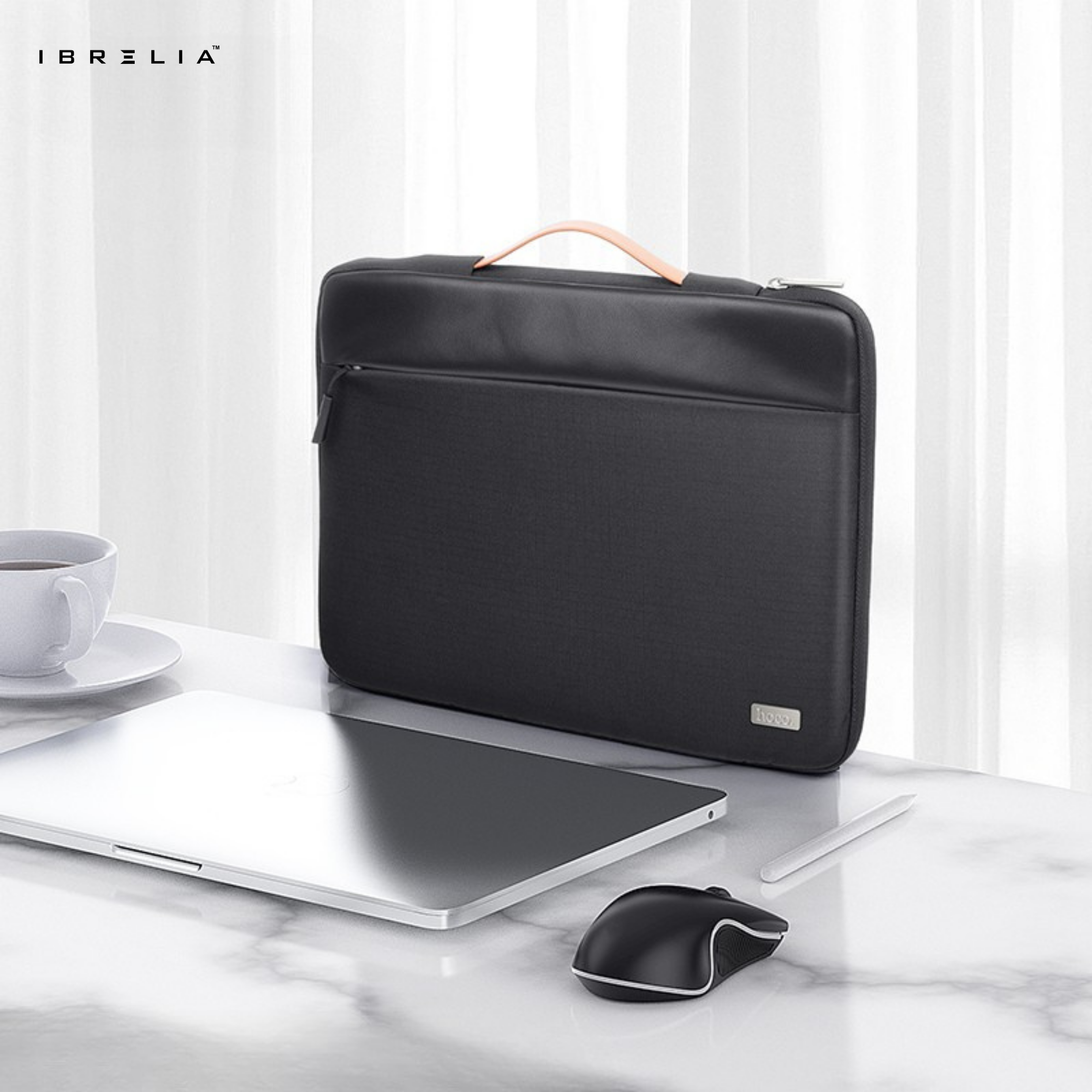 HOCO GT7 Portable Laptop Bag – 14-Inch (Mysterious Black / Space Gray)