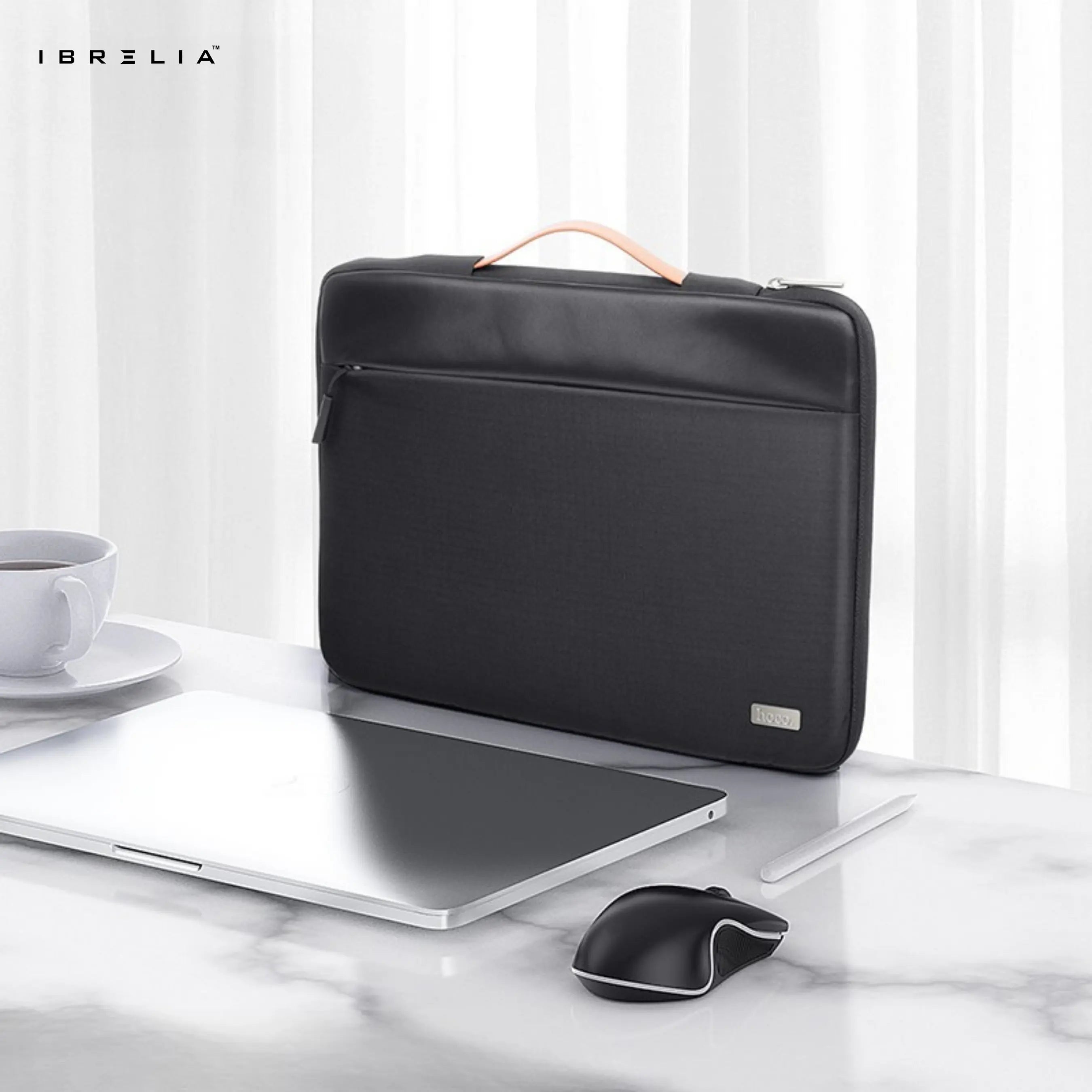 HOCO GT7 Portable Laptop Bag – 16-Inch (Mysterious Black / Space Gray) | IBRELIA™ IBRELIA