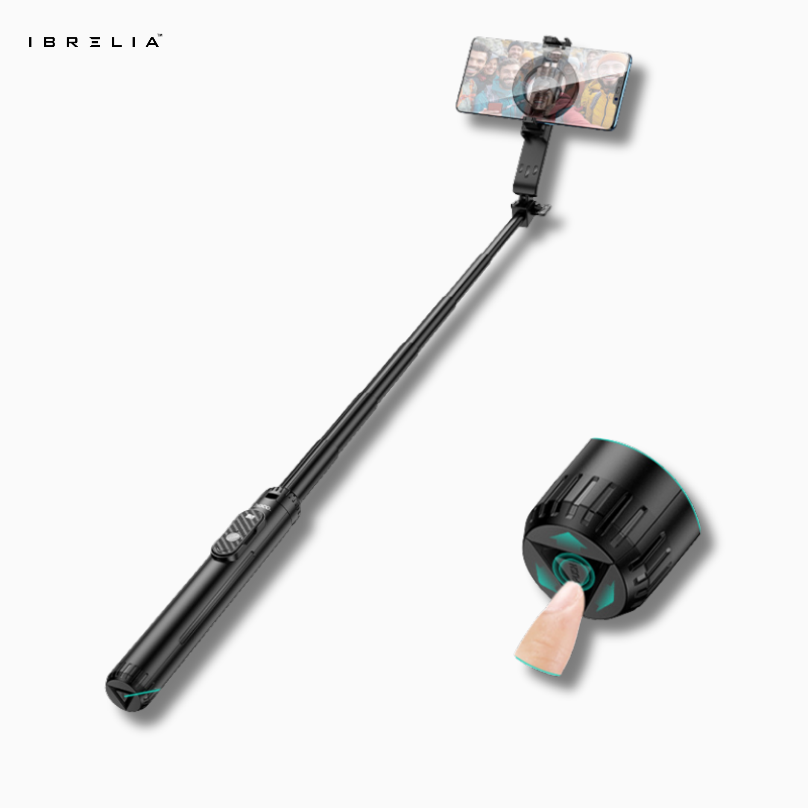 HOCO K25 Magnetic Live Broadcast Holder – 1.5m Extendable Tripod + Bluetooth Remote | IBRELIA™