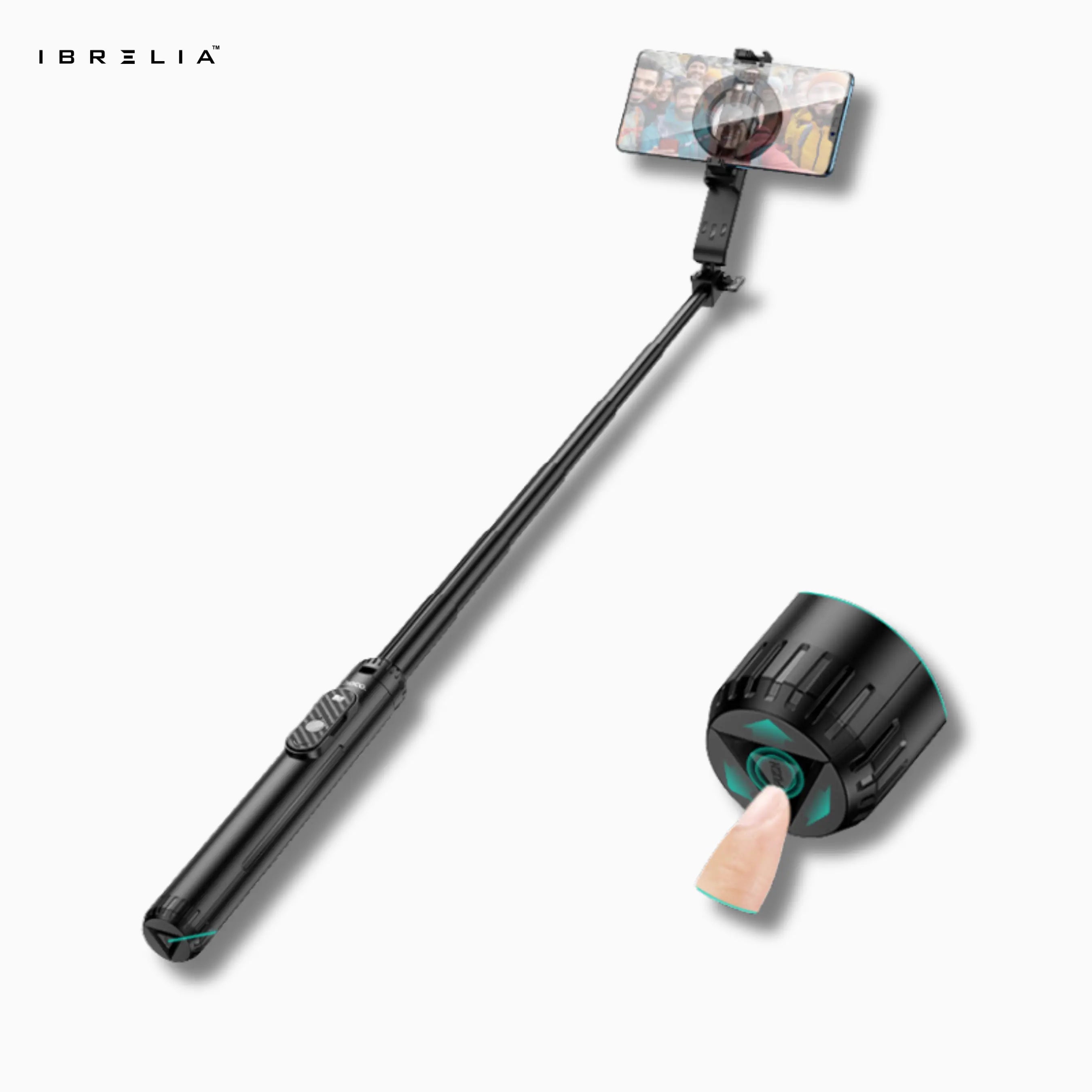 HOCO K25 Magnetic Live Broadcast Holder – 1.5m Extendable Tripod + Bluetooth Remote | IBRELIA™ IBRELIA
