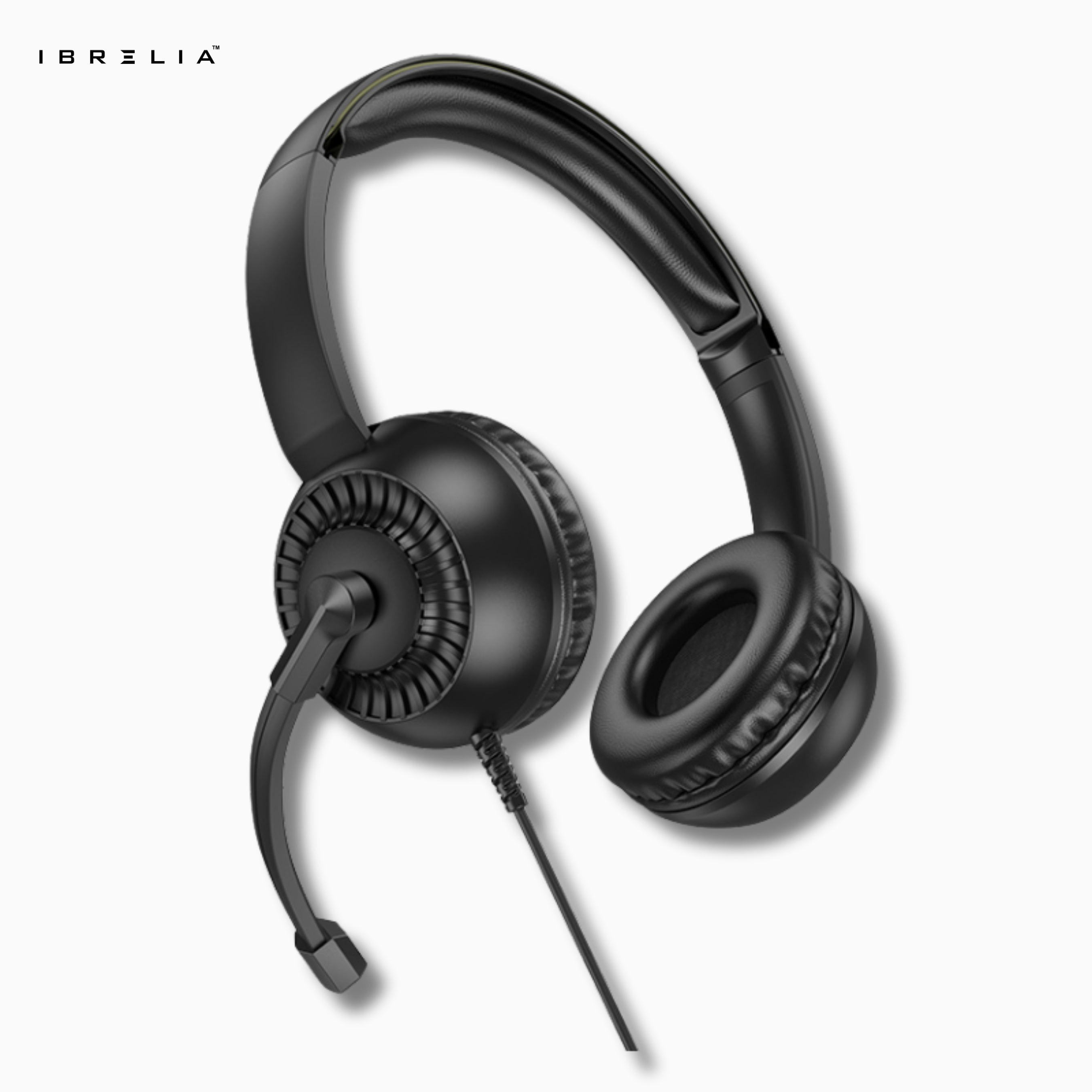 HOCO W112 Clear Call Headset – Professional Wired Headphones with Mic | IBRELIA™