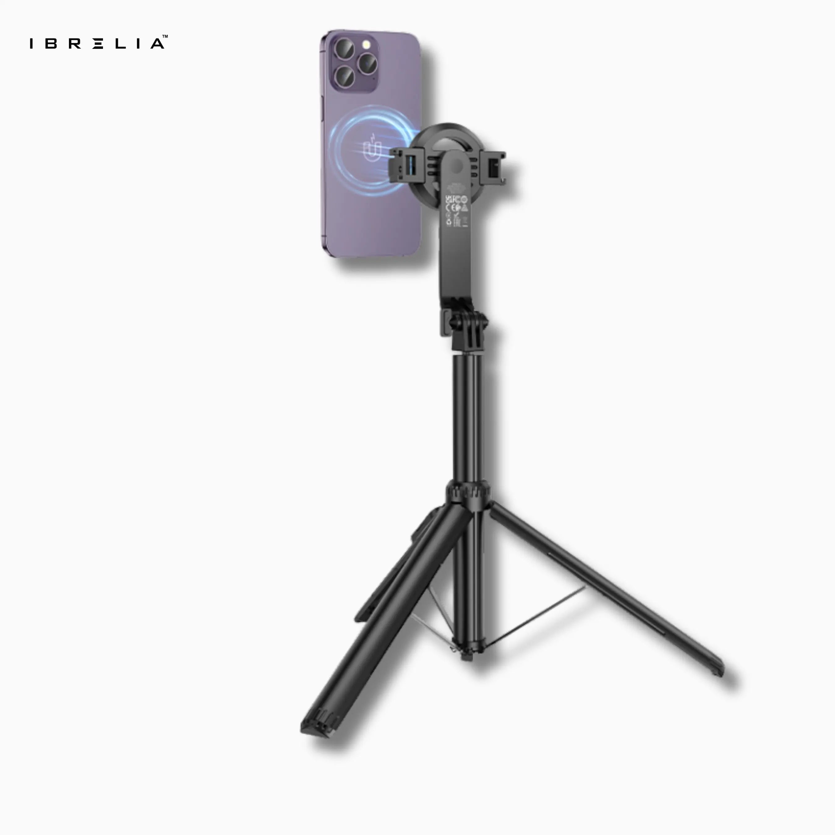 HOCO K25 Magnetic Live Broadcast Holder – 1.5m Extendable Tripod + Bluetooth Remote | IBRELIA™ IBRELIA
