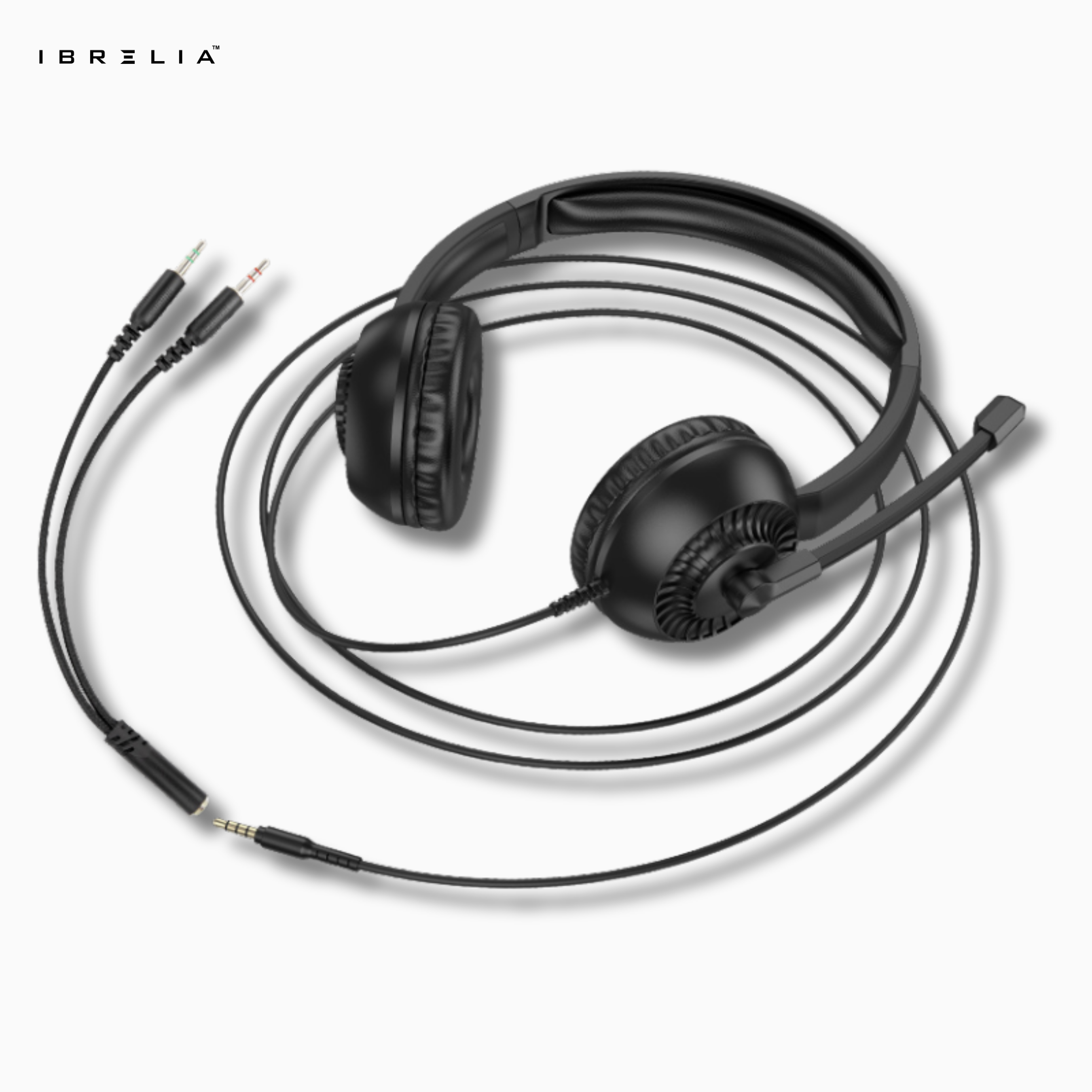 HOCO W112 Clear Call Headset – Professional Wired Headphones with Mic | IBRELIA™ IBRELIA