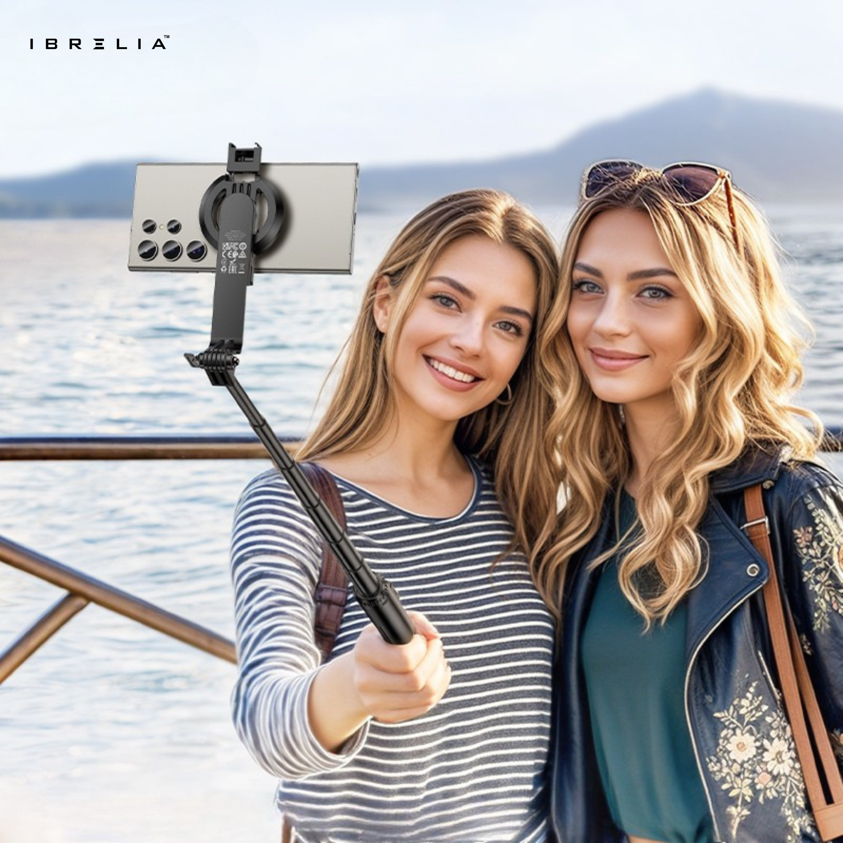 HOCO K25 Magnetic Live Broadcast Holder – 1.5m Extendable Tripod + Bluetooth Remote | IBRELIA™